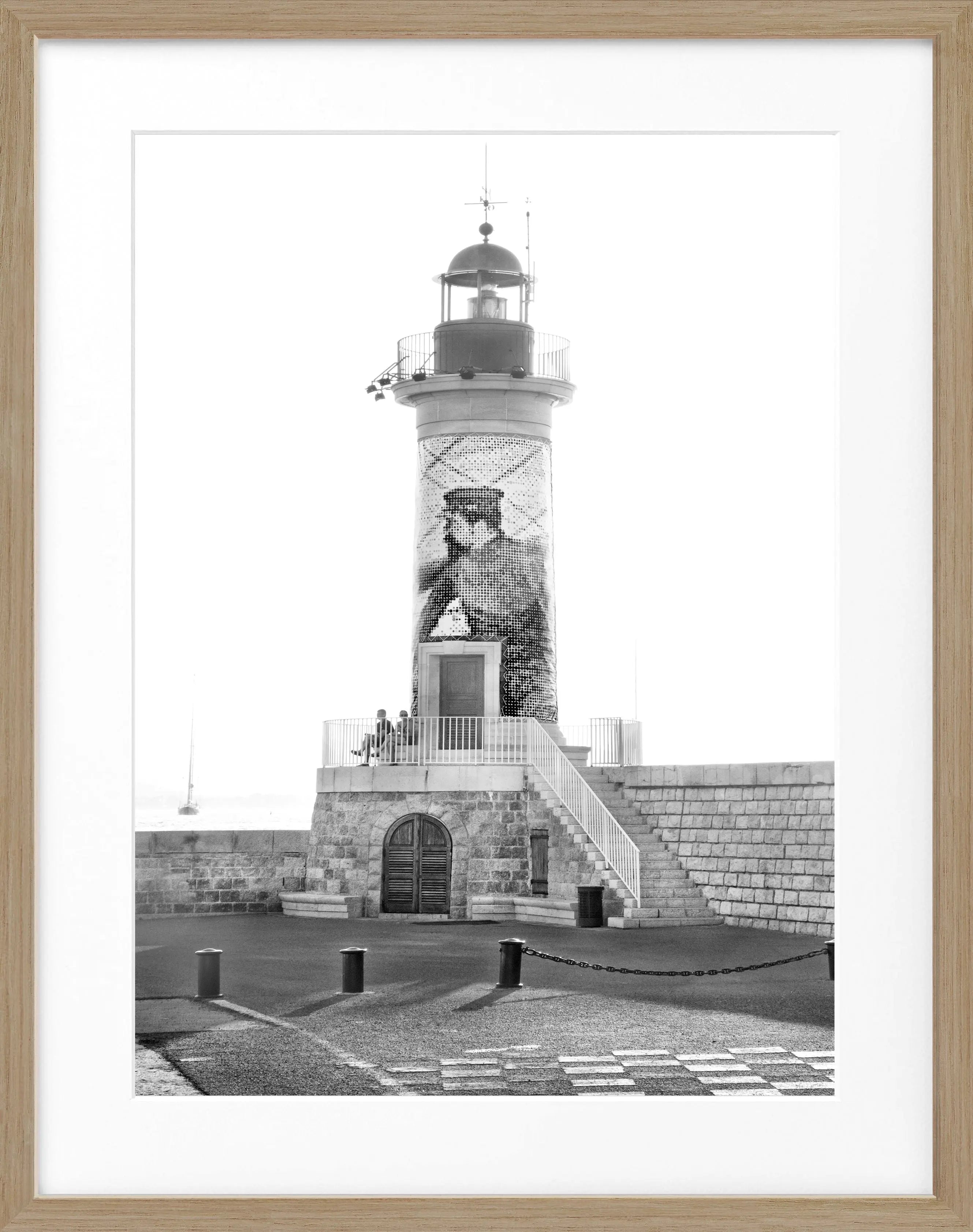 Poster mit Rahmen ’Leuchtturm’ Saint Tropez ST20