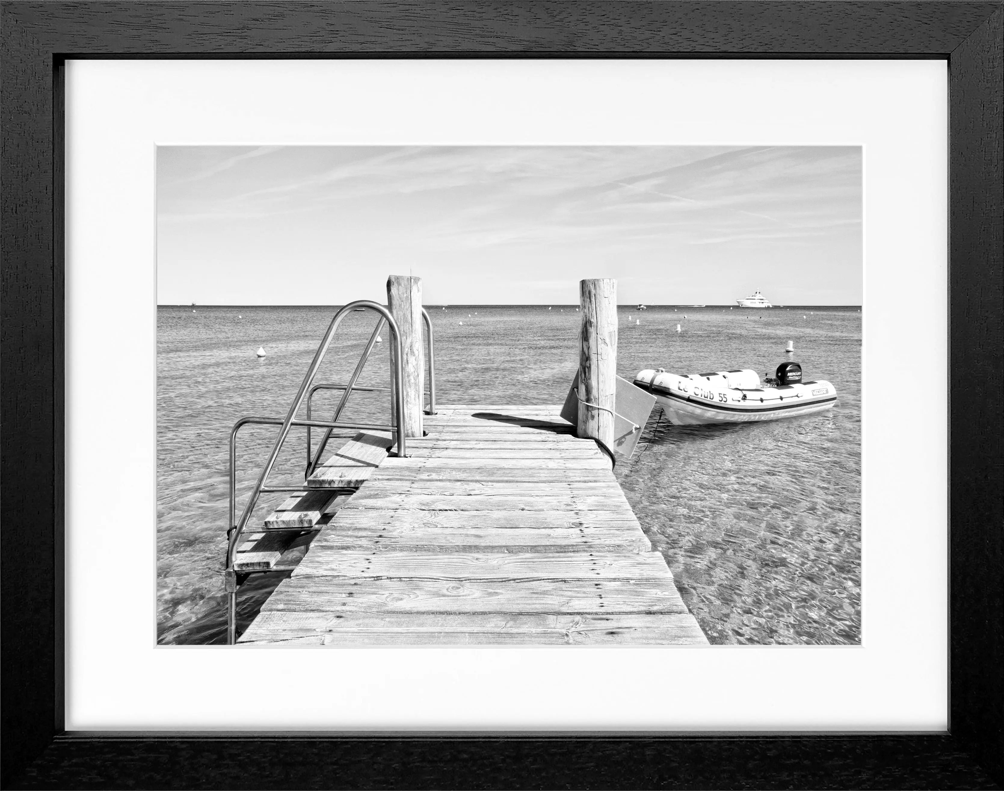 Poster mit Rahmen ’Steg’ Saint Tropez ST23 - Wandbilder