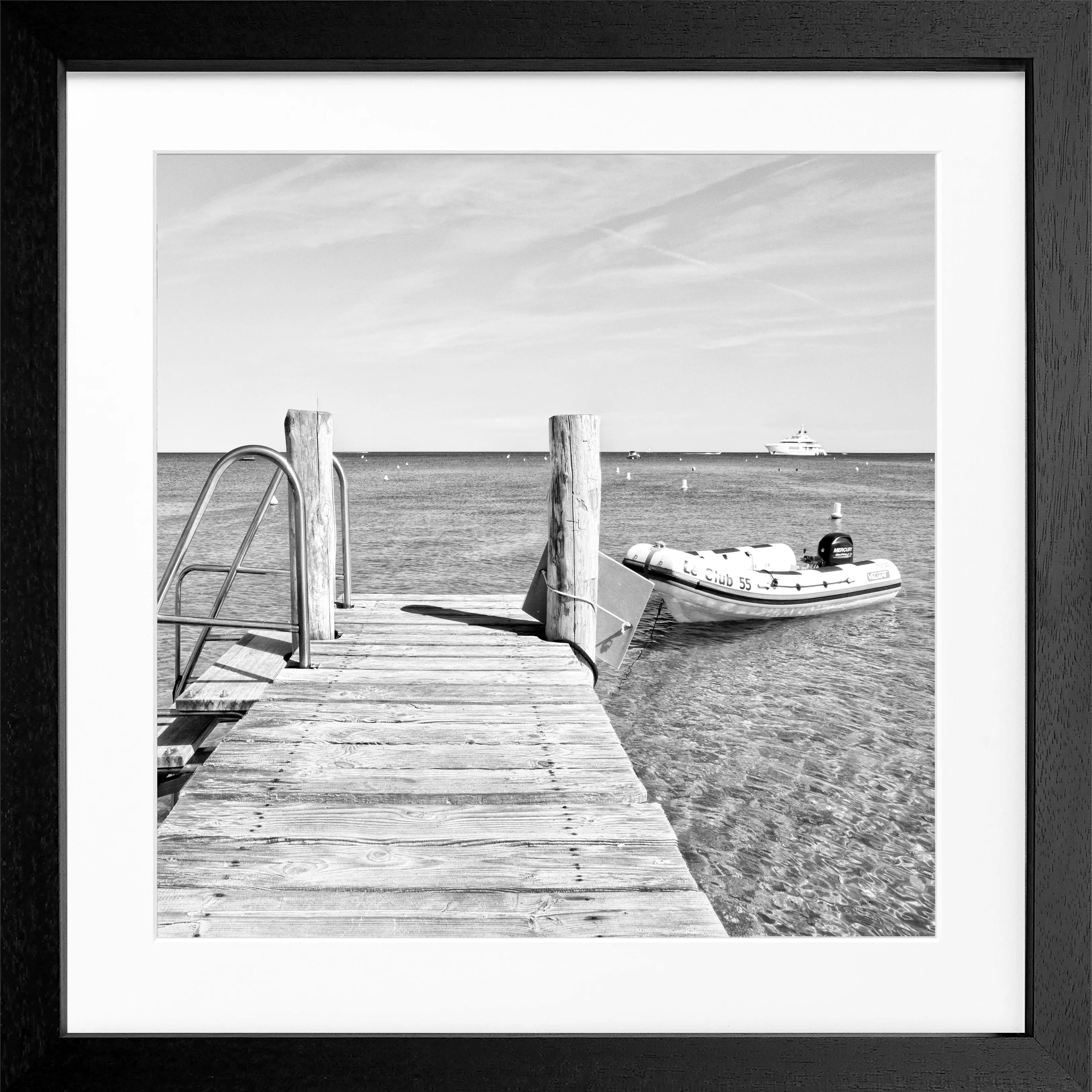 Poster mit Rahmen ’Steg Le Club 55’ Saint Tropez ST23Q