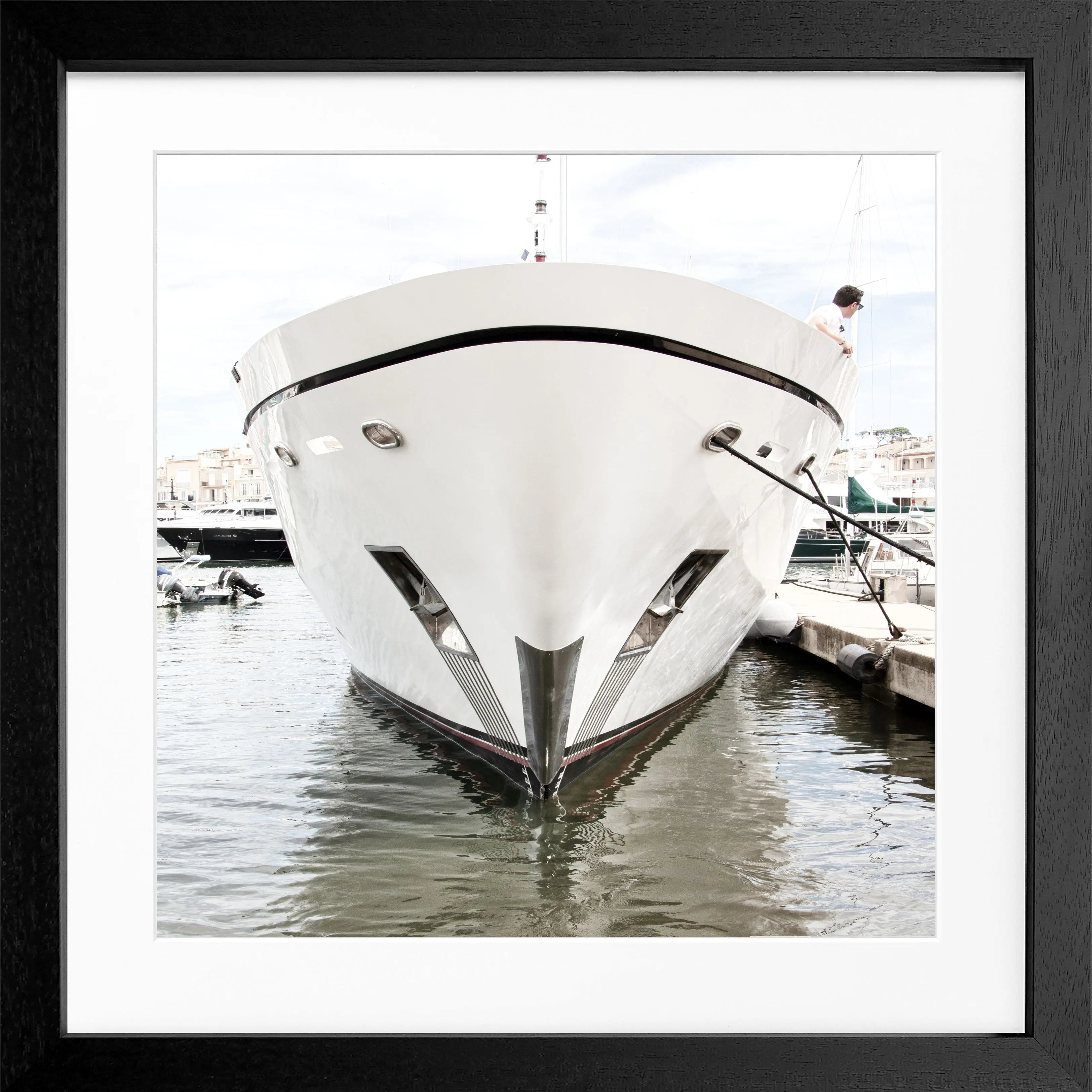 Poster mit Rahmen ’Yacht’ Saint Tropez ST35Q - Wandbilder
