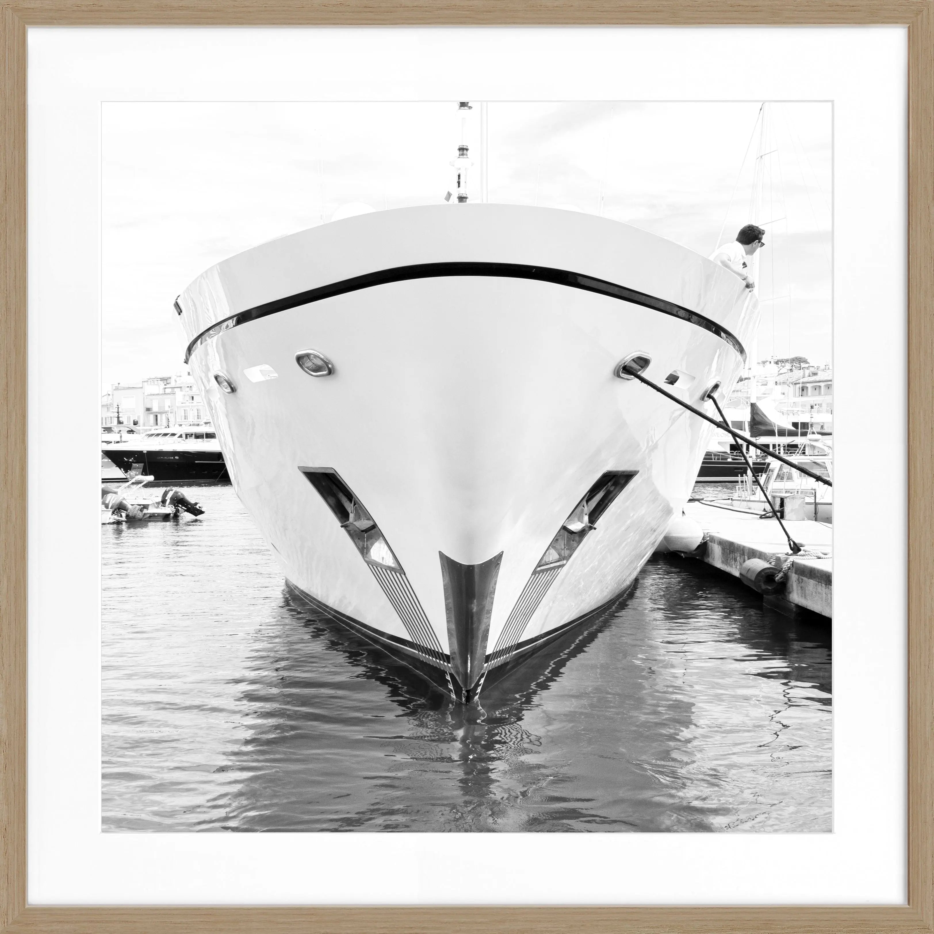 Poster mit Rahmen ’Yacht’ Saint Tropez ST35Q - Wandbilder