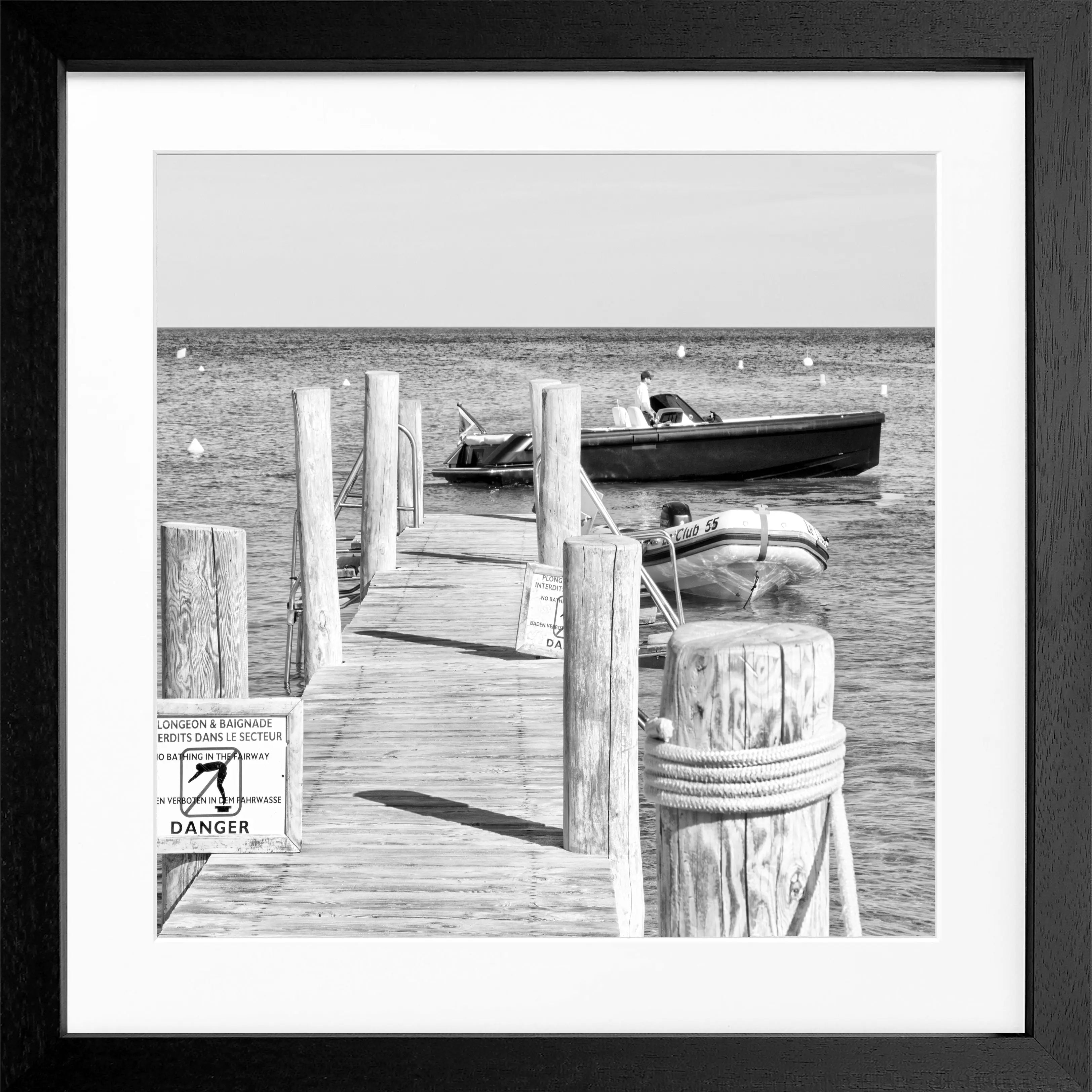 Poster mit Rahmen ’Steg Le Club 55’ Saint Tropez ST39Q