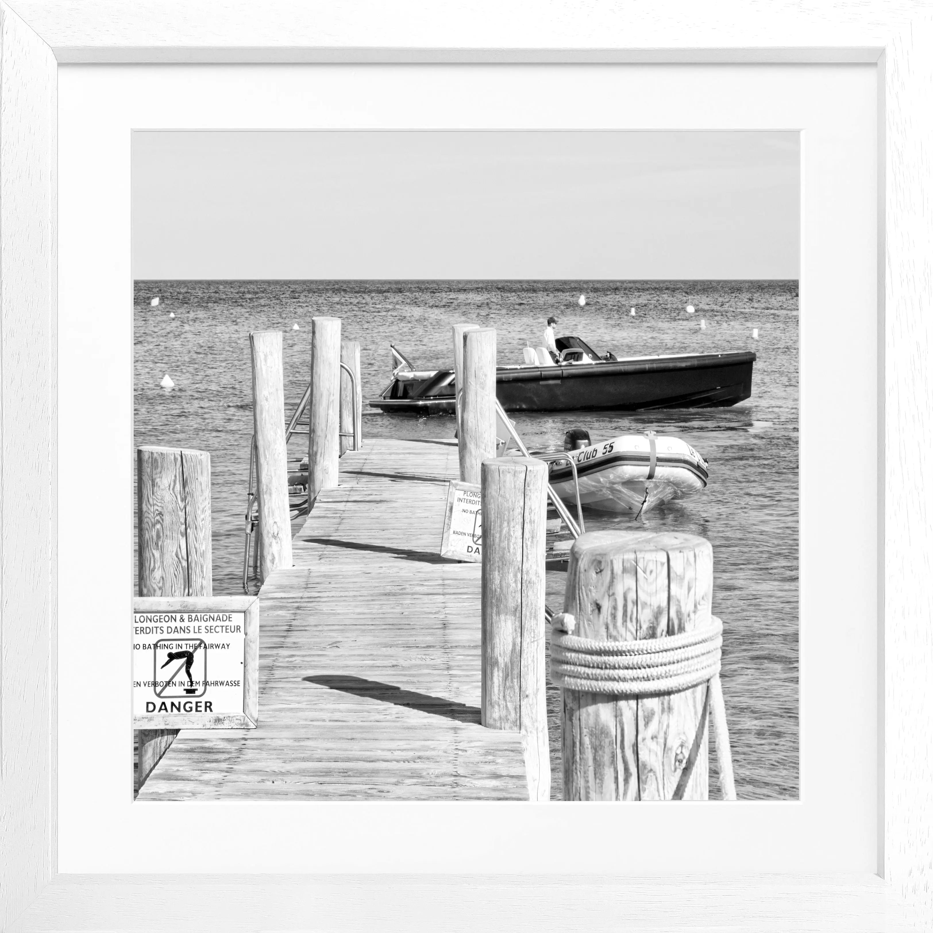 Poster mit Rahmen ’Steg Le Club 55’ Saint Tropez ST39Q