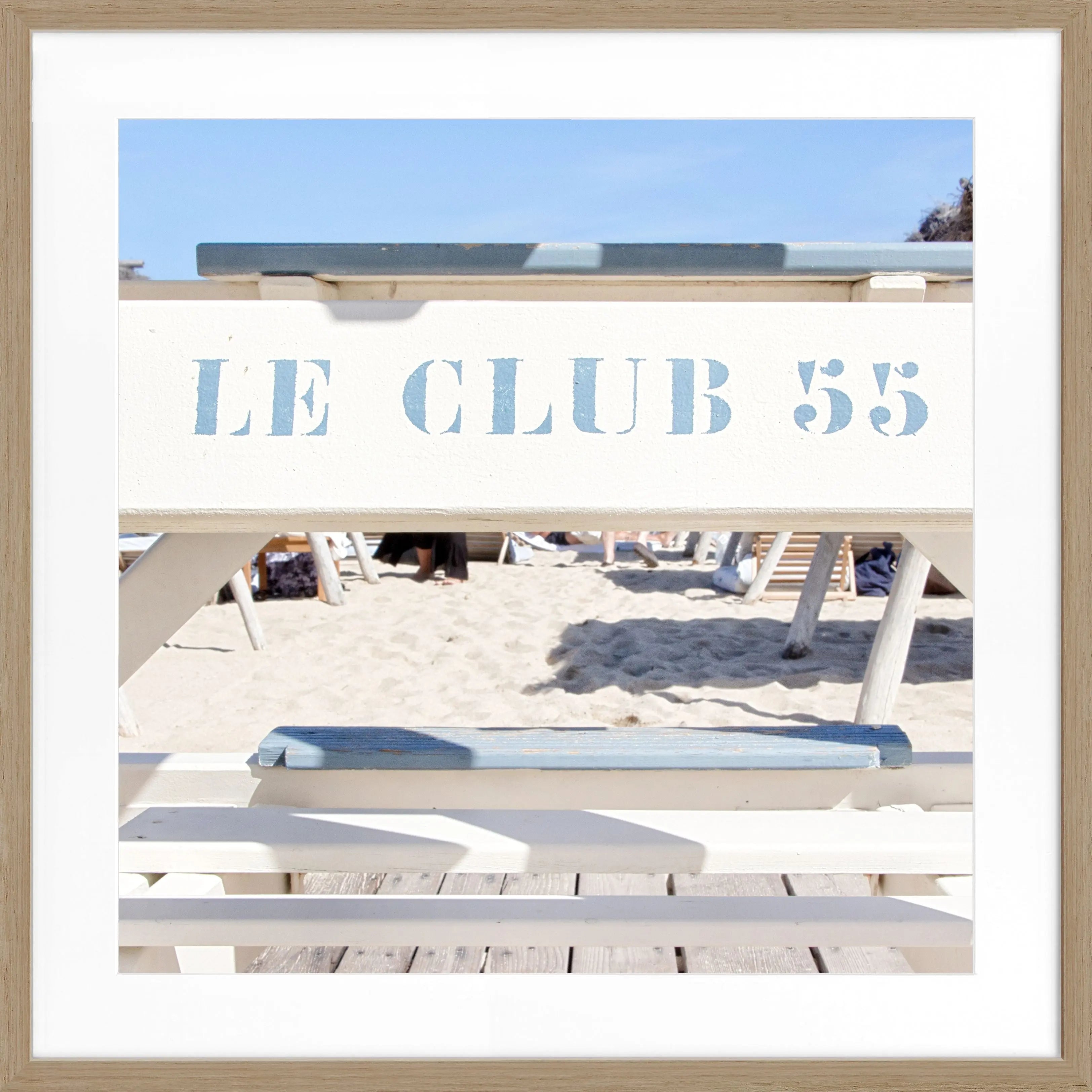 Poster mit Rahmen ’Le Club 55’ Saint Tropez ST42Q