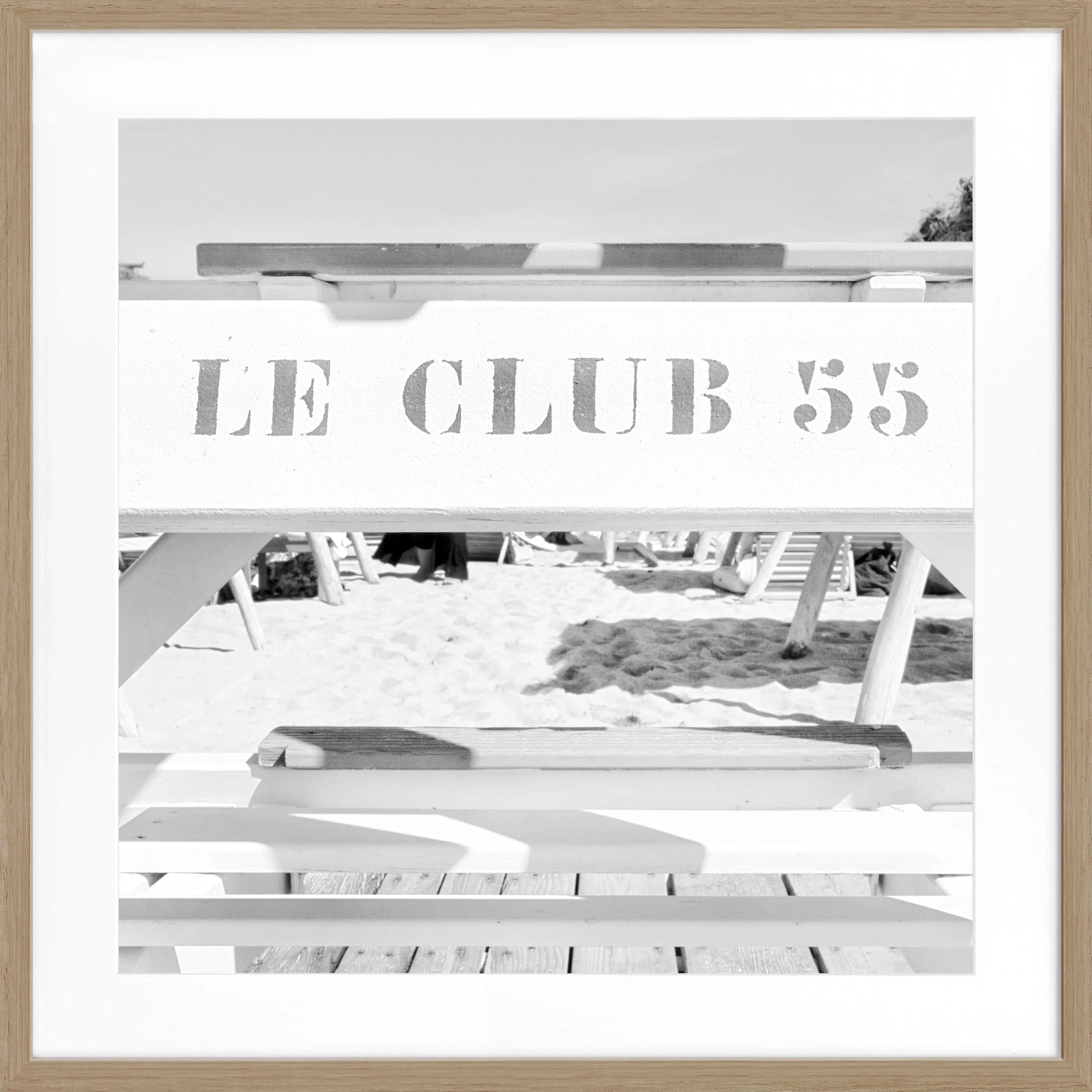 Poster mit Rahmen ’Le Club 55’ Saint Tropez ST42Q