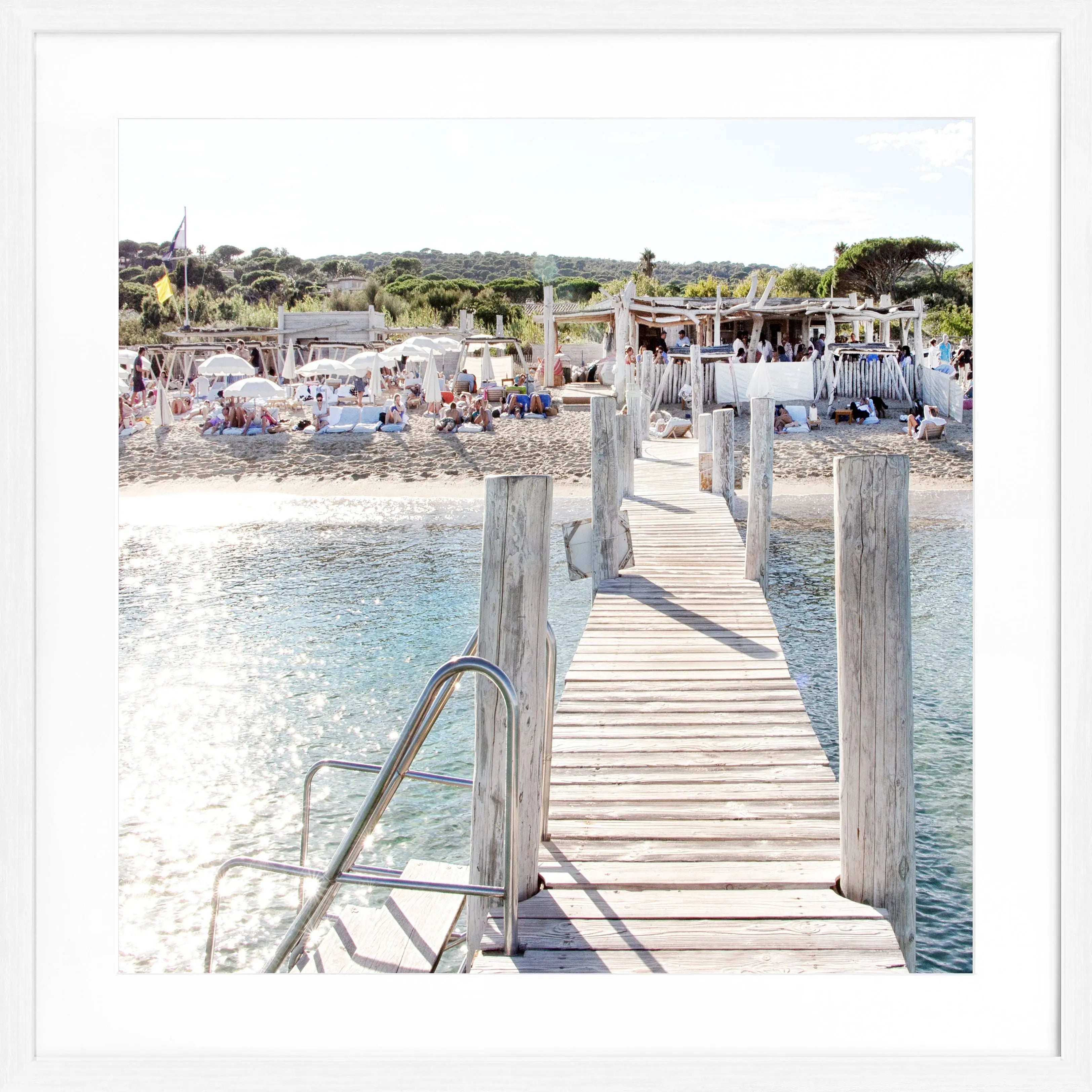 Poster mit Rahmen ’Steg Le Club 55’ Saint Tropez ST44Q