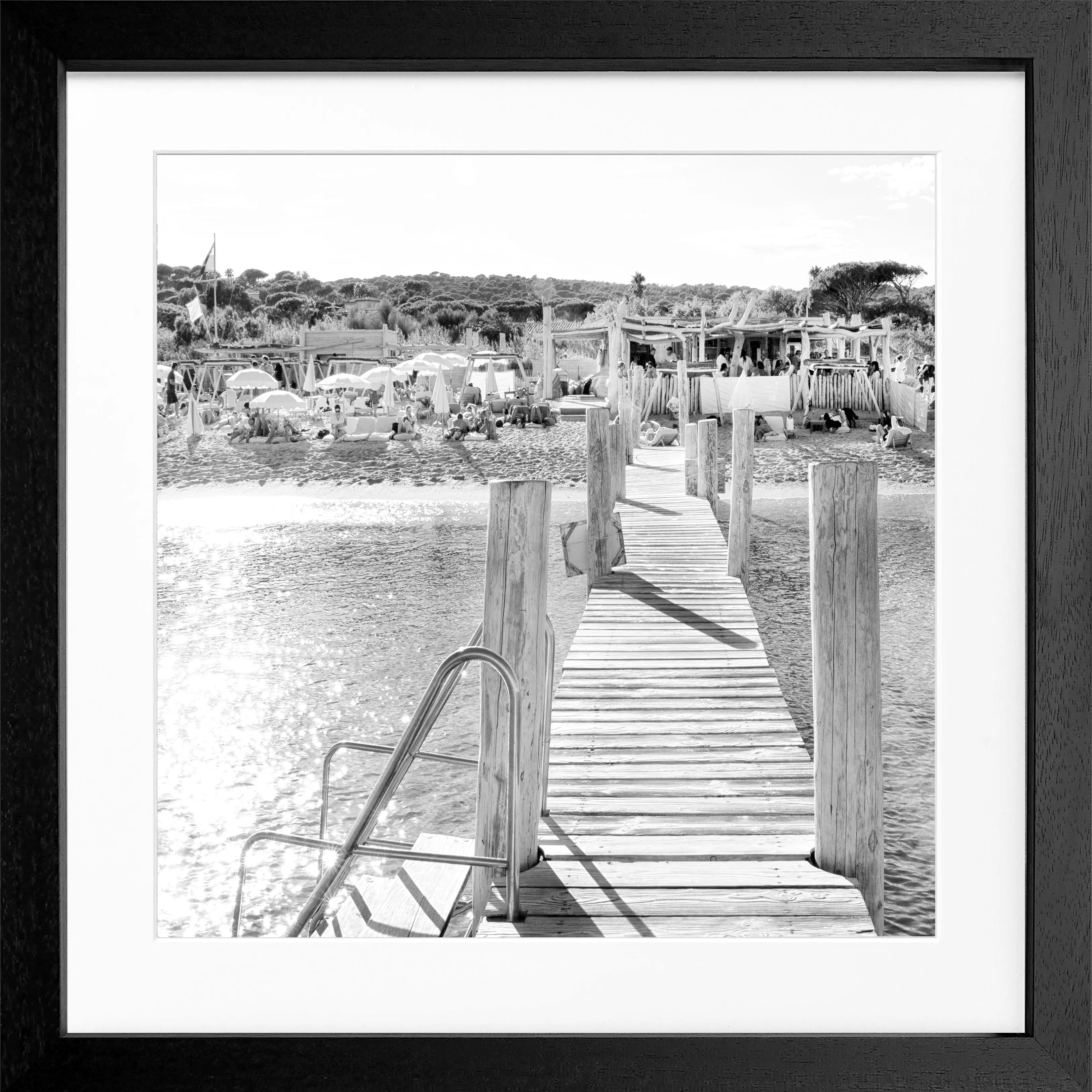 Poster mit Rahmen ’Steg Le Club 55’ Saint Tropez ST44Q