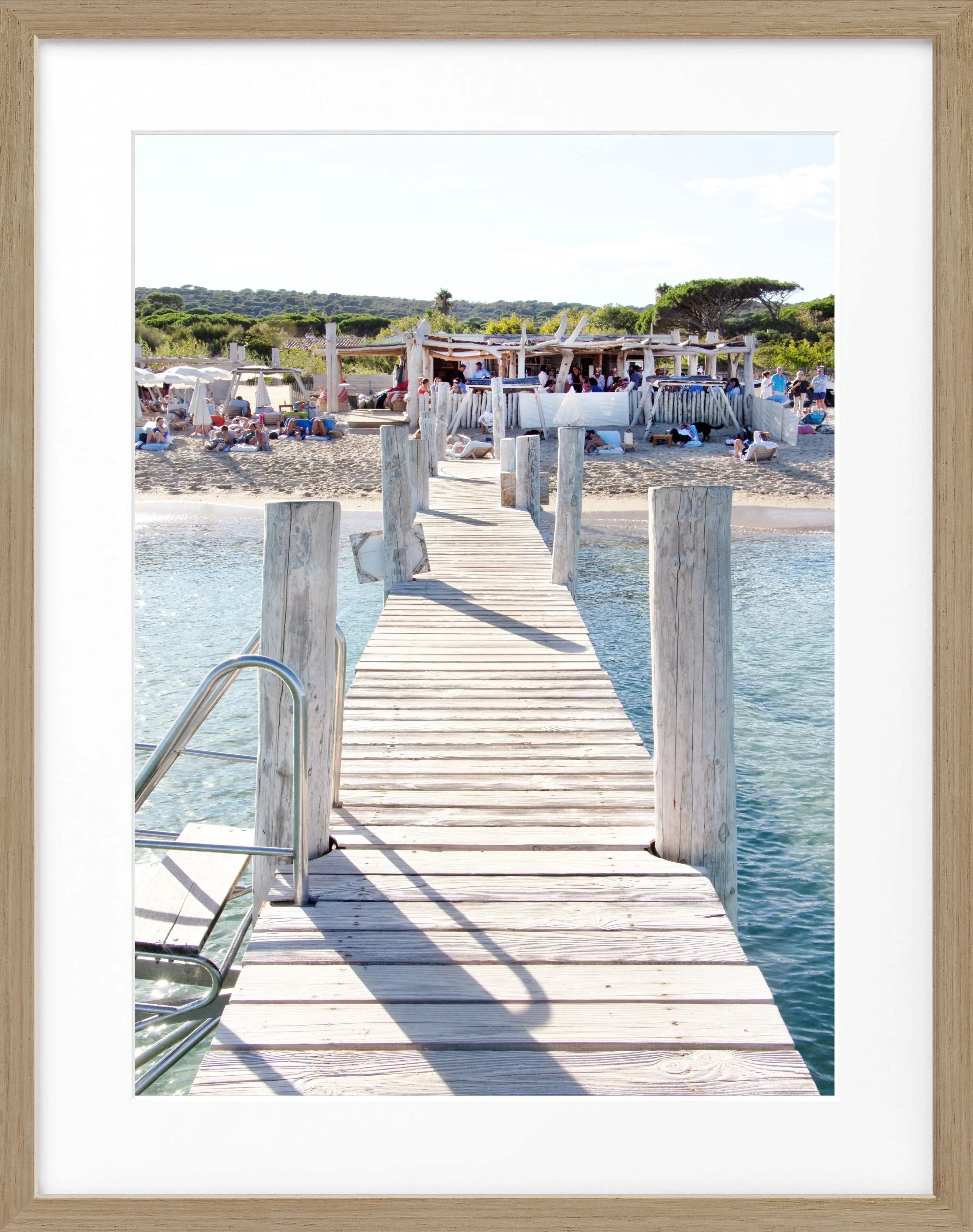 Poster mit Rahmen Saint Tropez ’Beach Le Club 55’ ST44A