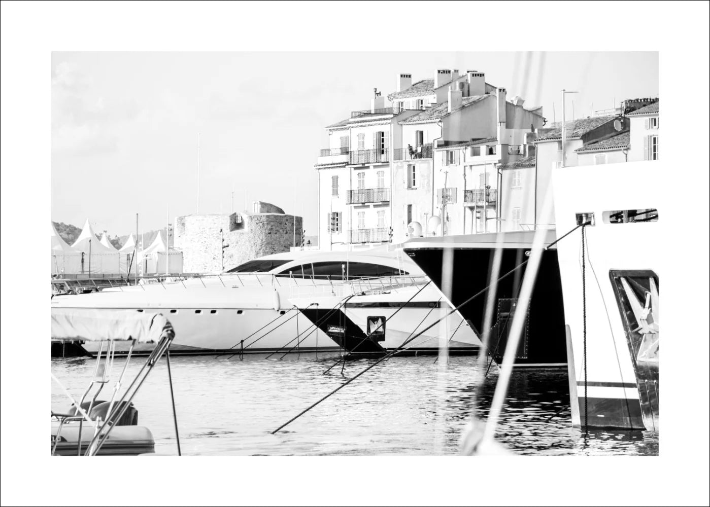 Plakat / Tryk 'Havn' Saint Tropez ST01