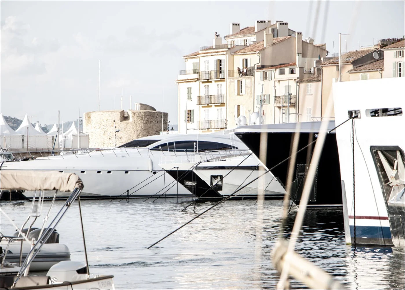 Plakat / Tryk 'Havn' Saint Tropez ST01