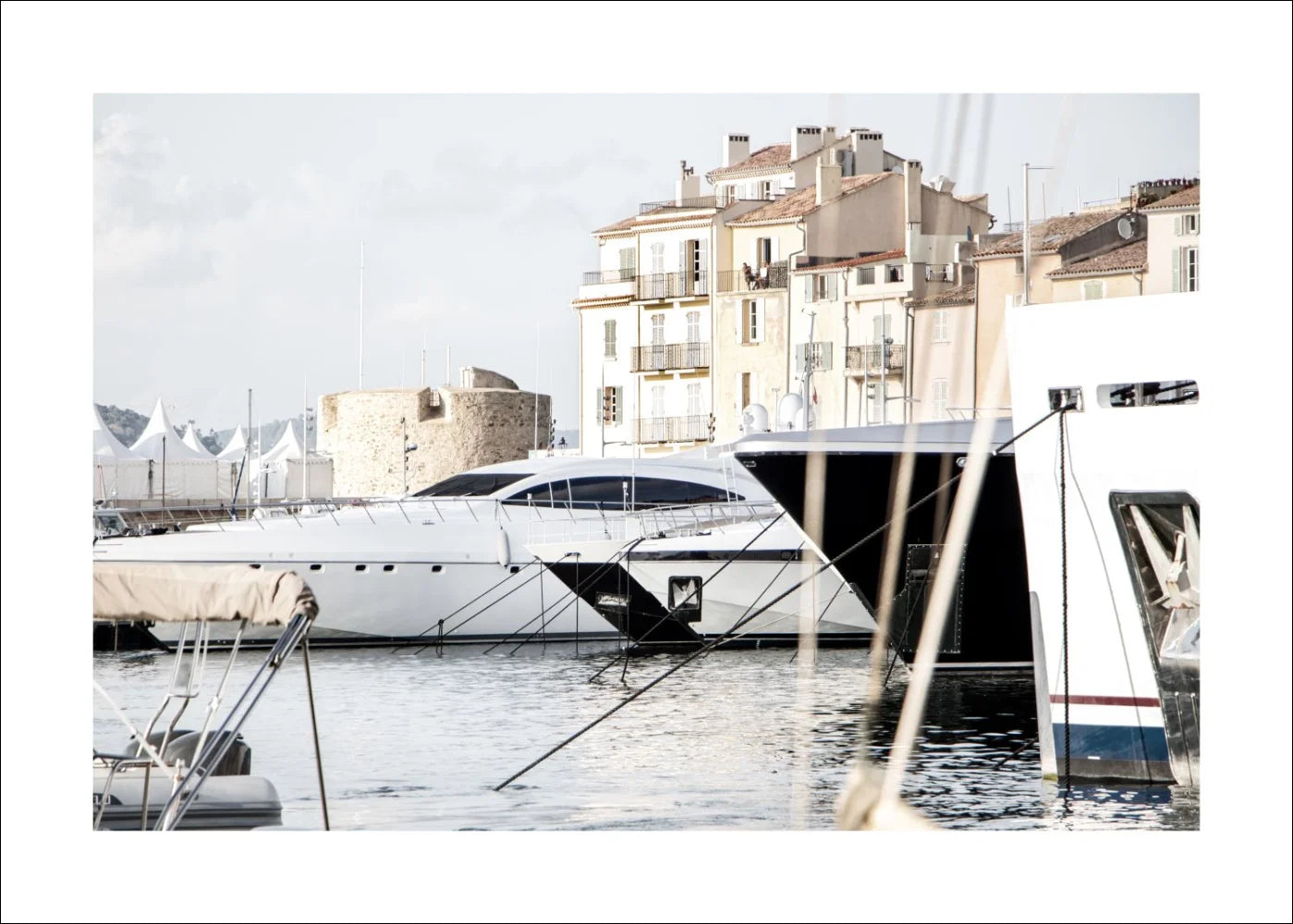Plakat / Tryk 'Havn' Saint Tropez ST01