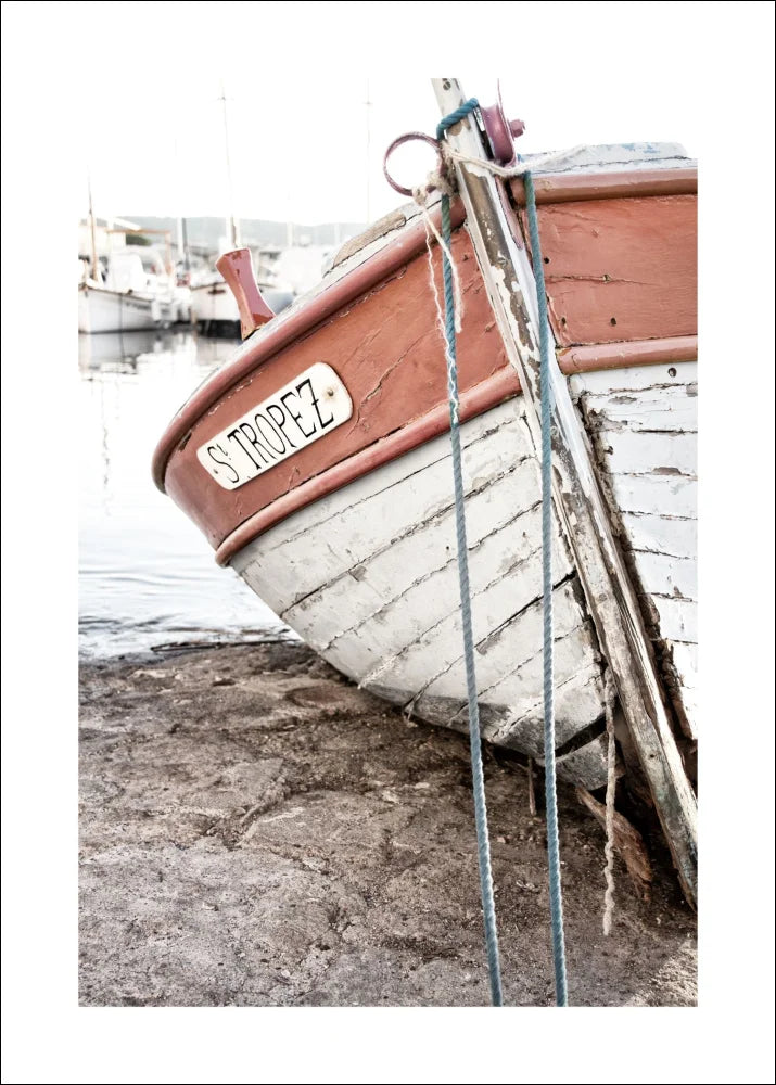 Poster/Print 'Vissersboot' Saint Tropez ST27