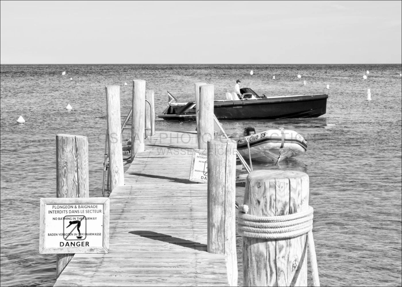 Poster/Print 'Voetgangersbrug Le Club 55' Saint Tropez ST39