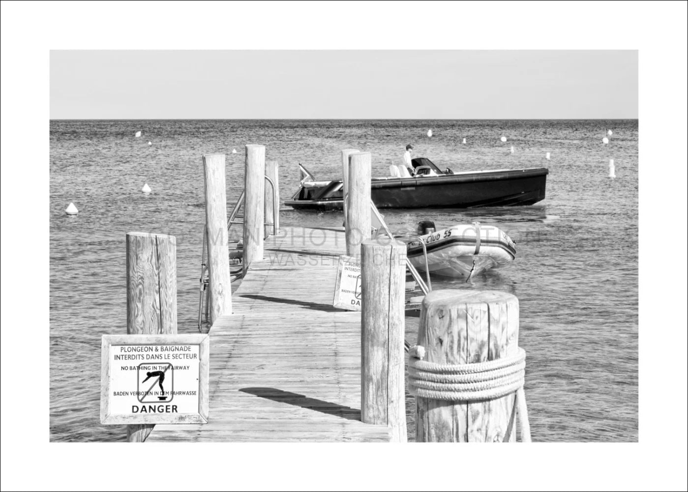 Poster/Print 'Voetgangersbrug Le Club 55' Saint Tropez ST39