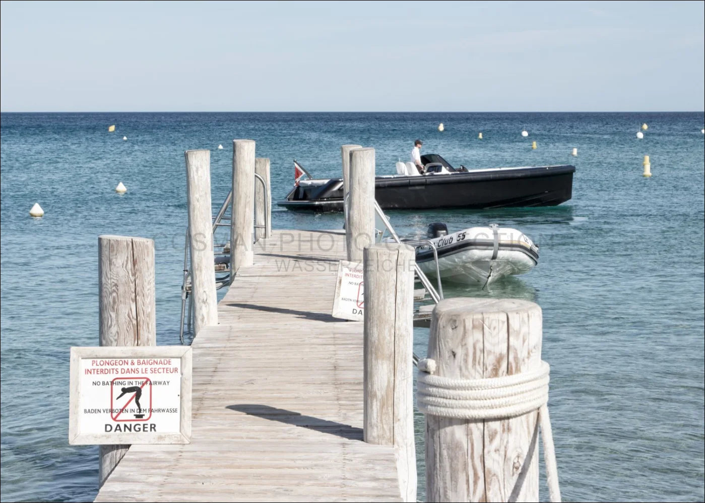 Poster/Print 'Voetgangersbrug Le Club 55' Saint Tropez ST39