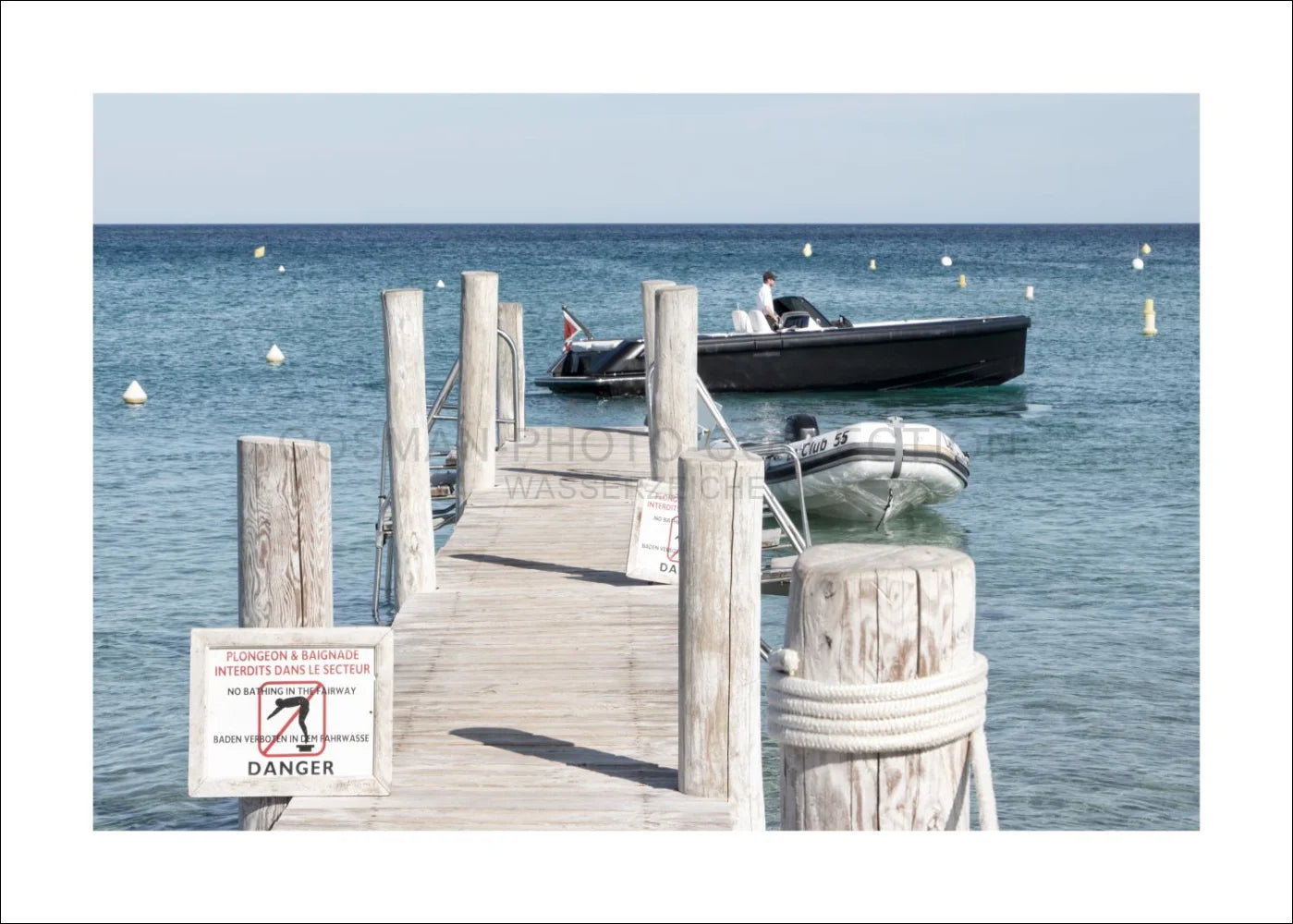Poster/Print 'Voetgangersbrug Le Club 55' Saint Tropez ST39