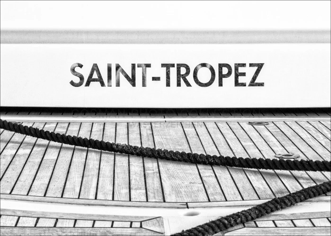 Plakat / Tryk 'Båd' Saint Tropez ST09