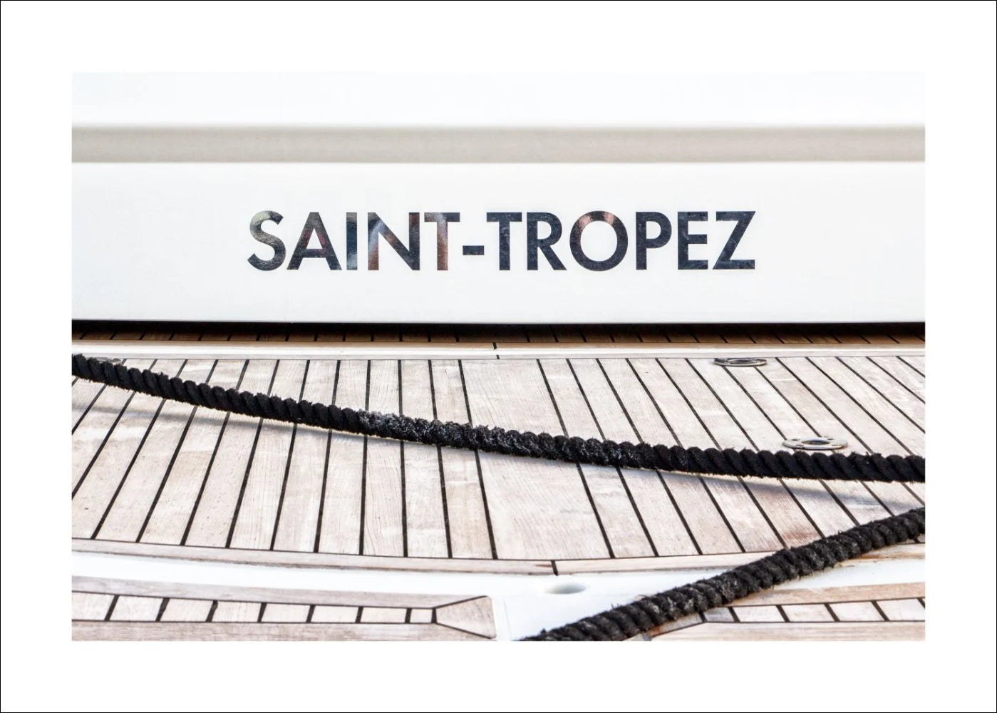 Poster / Druck ’Boot’ Saint Tropez ST09 - Wandbilder