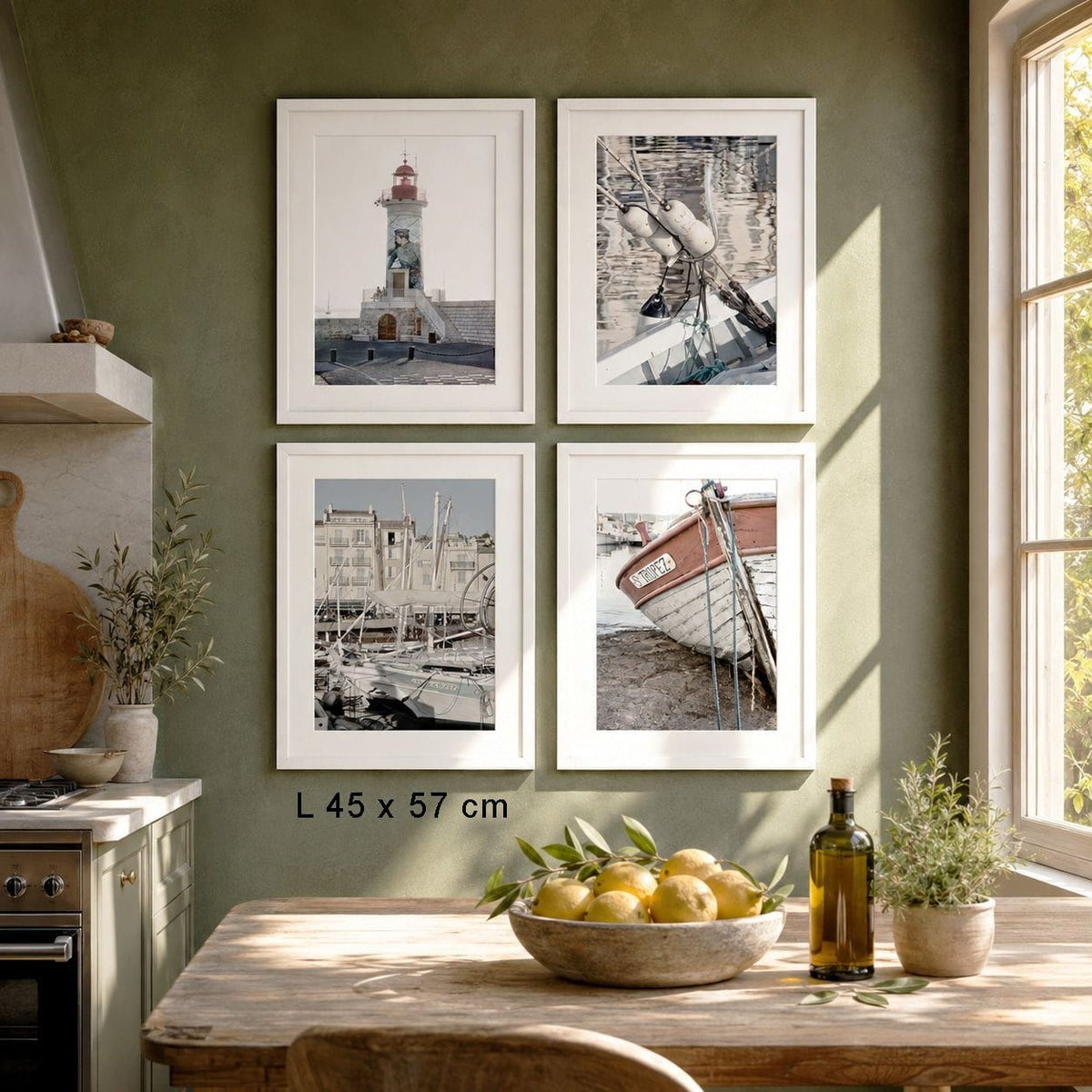 Poster mit Rahmen Saint-Tropez Leuchtturm | ST20