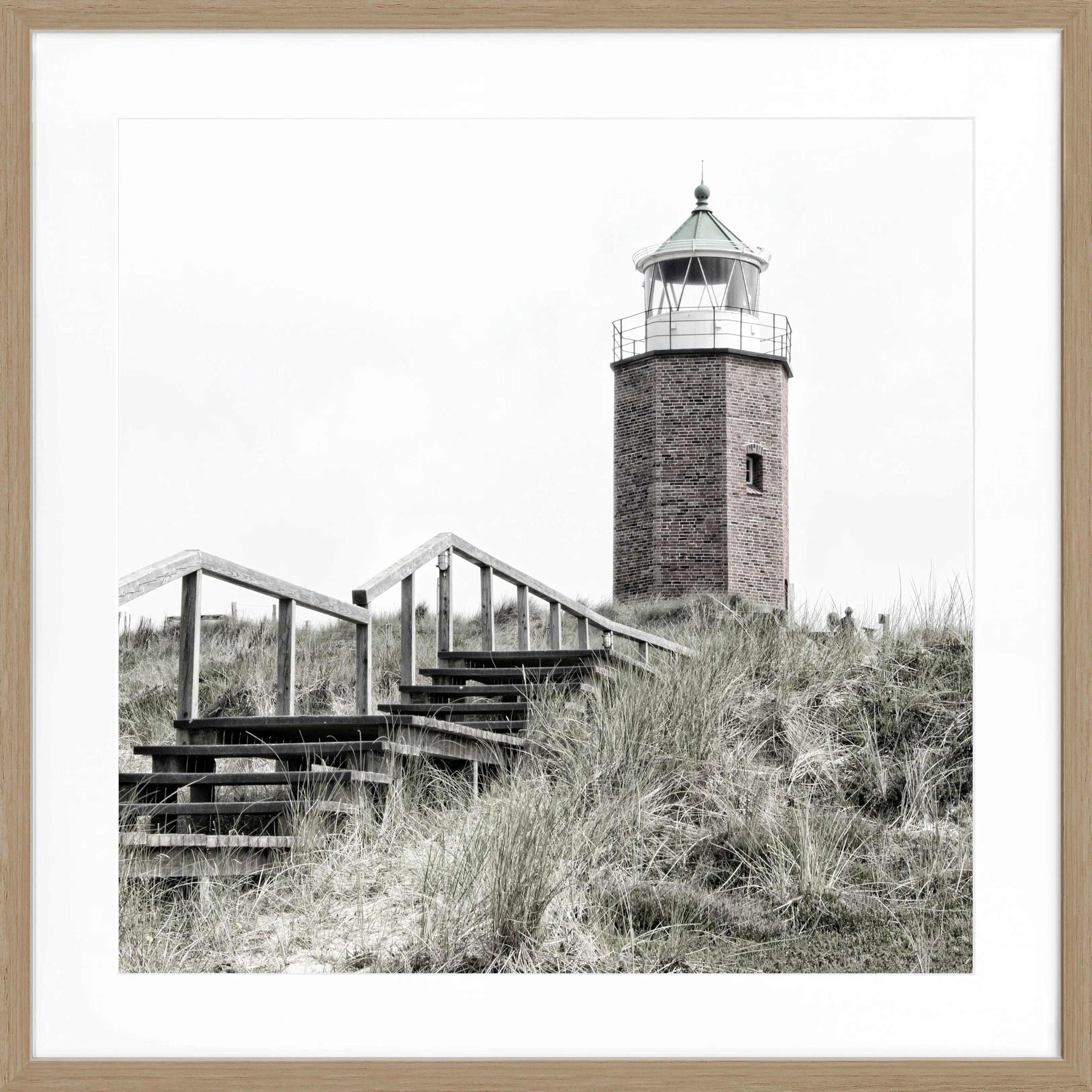 Poster mit Rahmen Sylt Leuchtturm Kampen SY52Q - Wandbilder