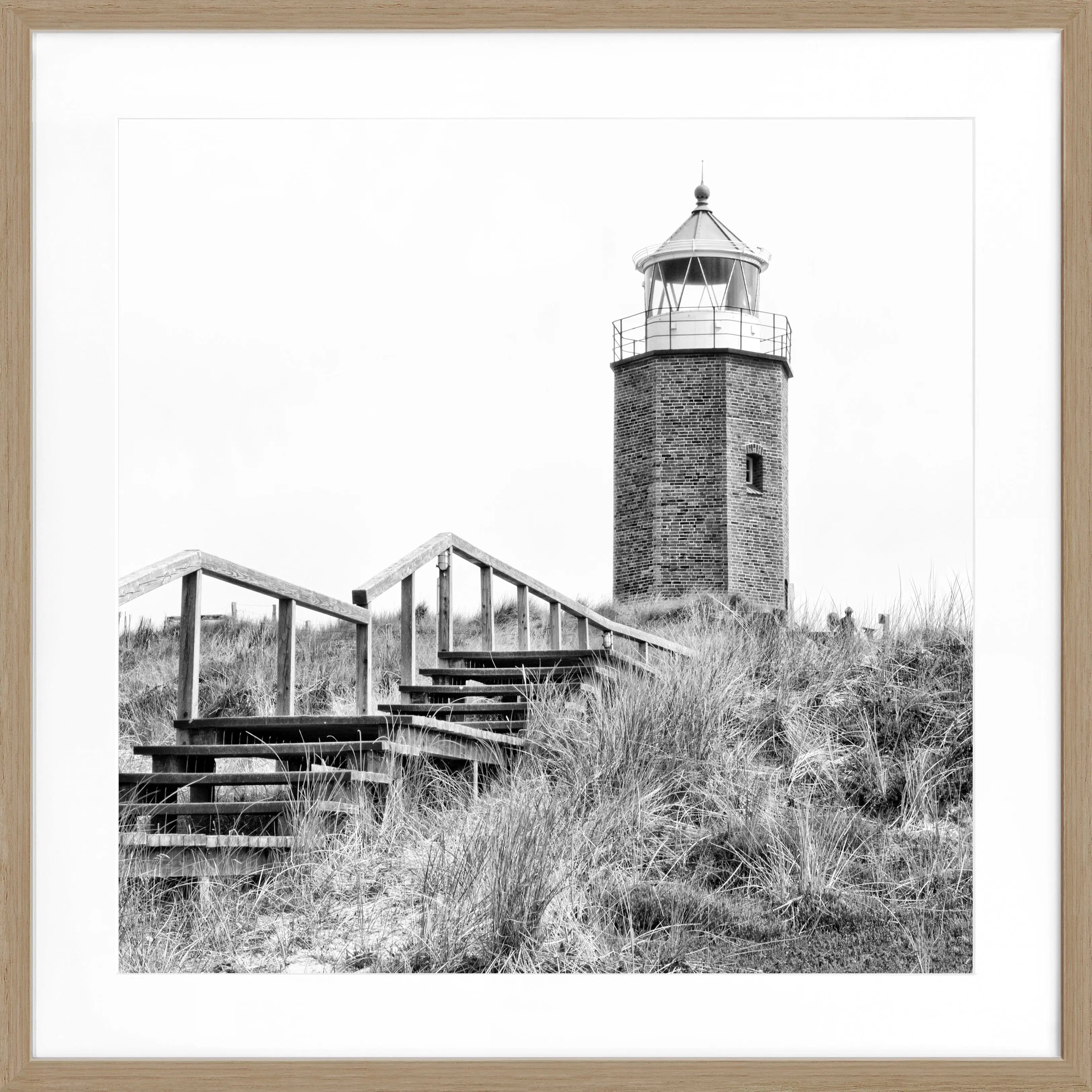 Poster mit Rahmen Sylt Leuchtturm Kampen SY52Q - Wandbilder
