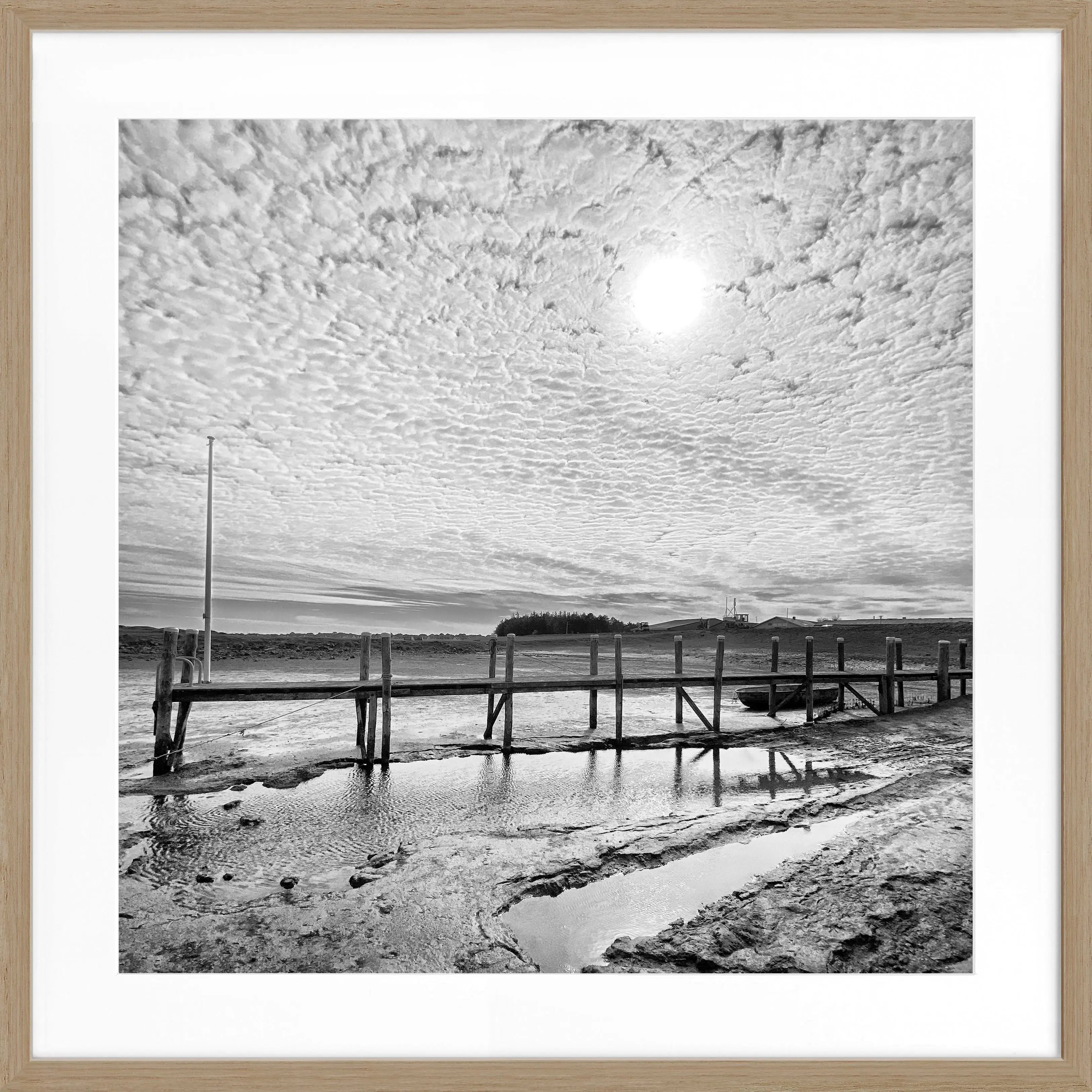 Poster mit Rahmen Sylt Rantum Hafen ’Steg’ SY53CQ