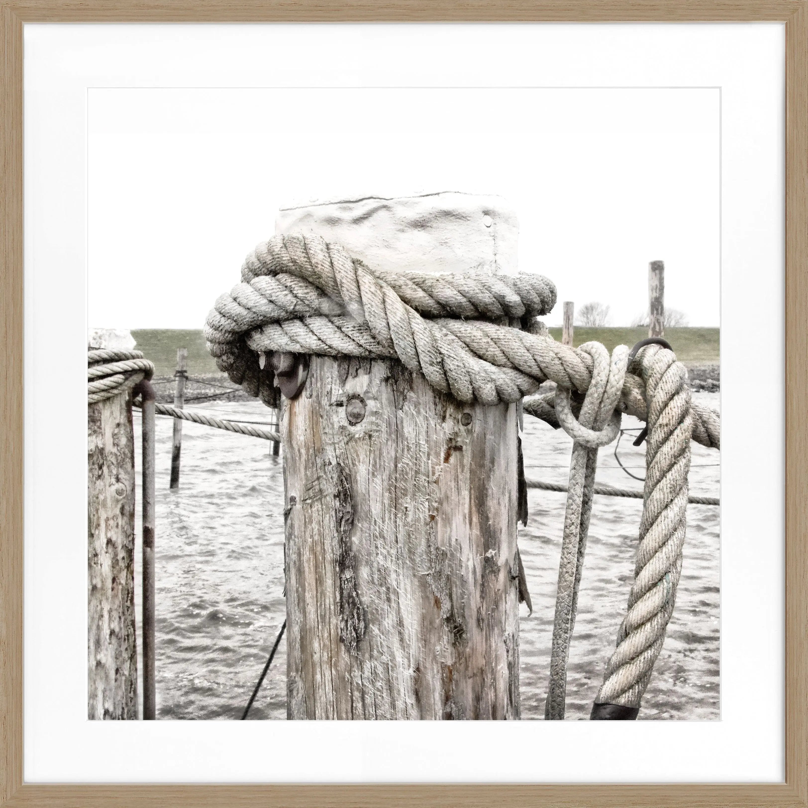 Poster mit Rahmen ’Poller’ Rantum Sylt SY67Q - Wandbilder