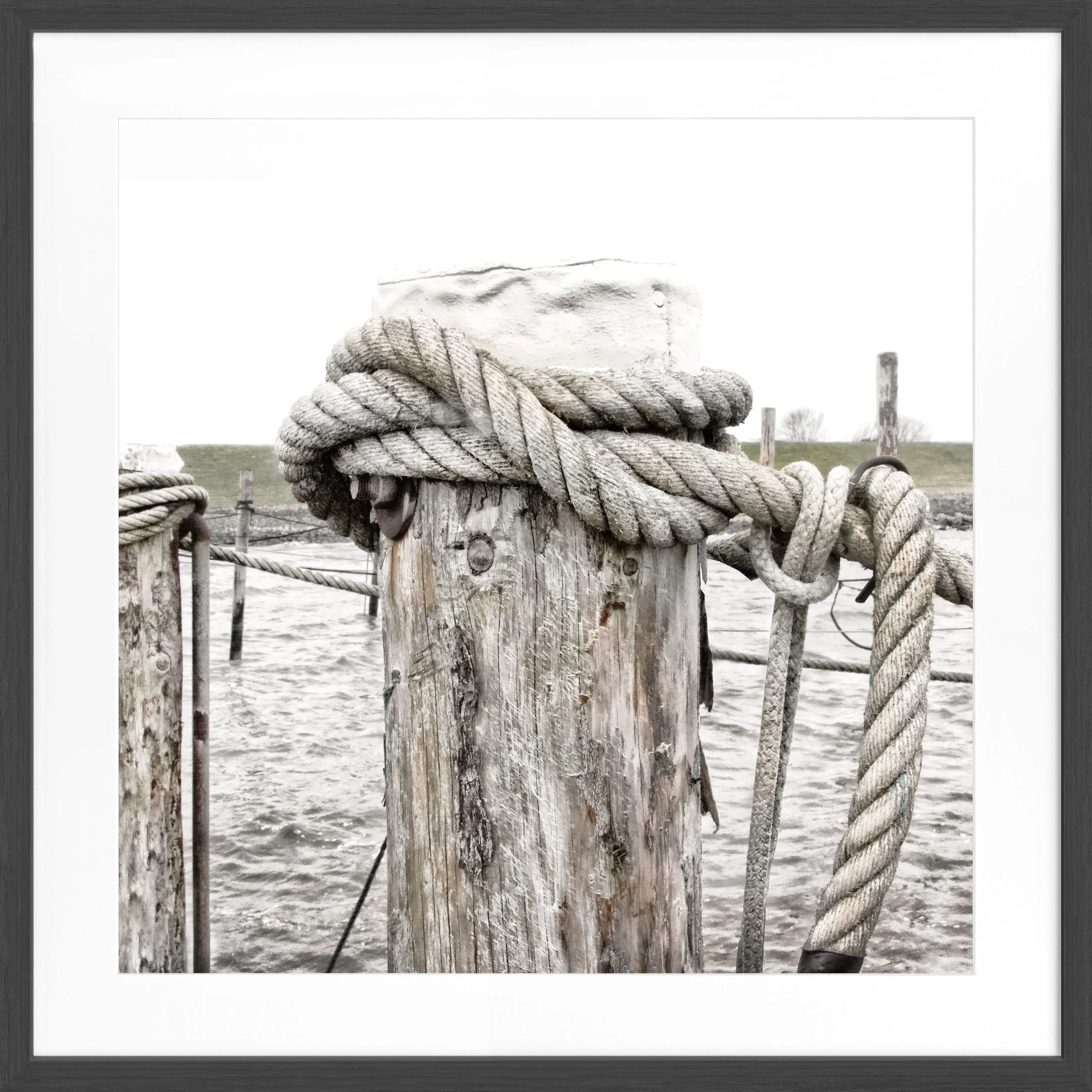 Poster mit Rahmen ’Poller’ Rantum Sylt SY67Q - Wandbilder