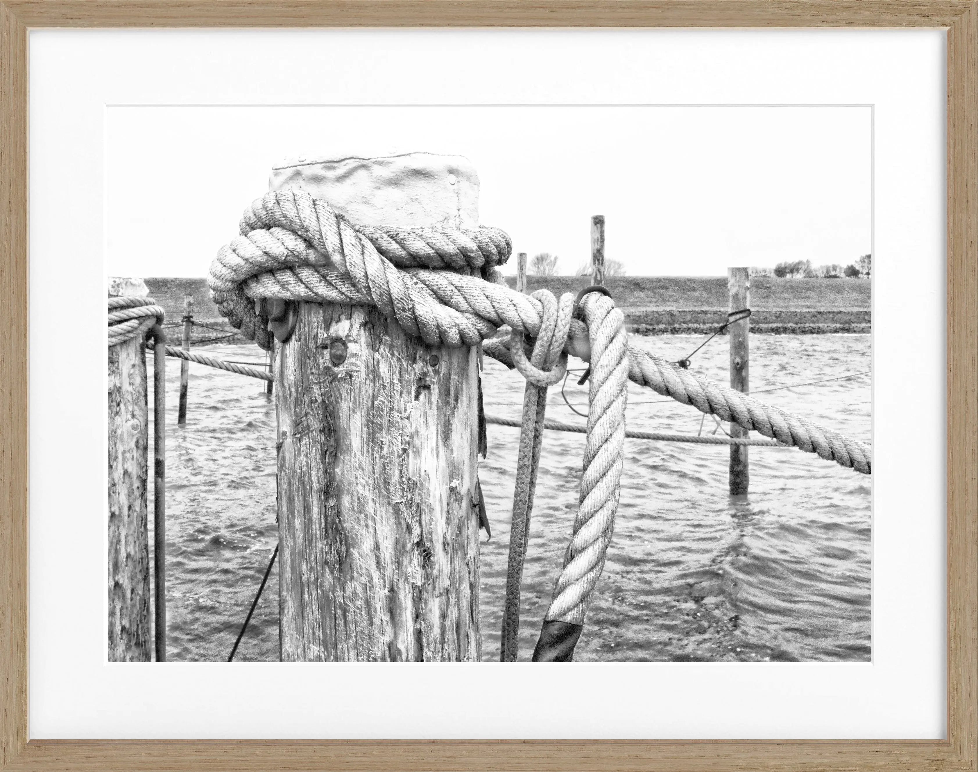 Poster mit Rahmen ’Poller’ Sylt SY67 - Wandbilder
