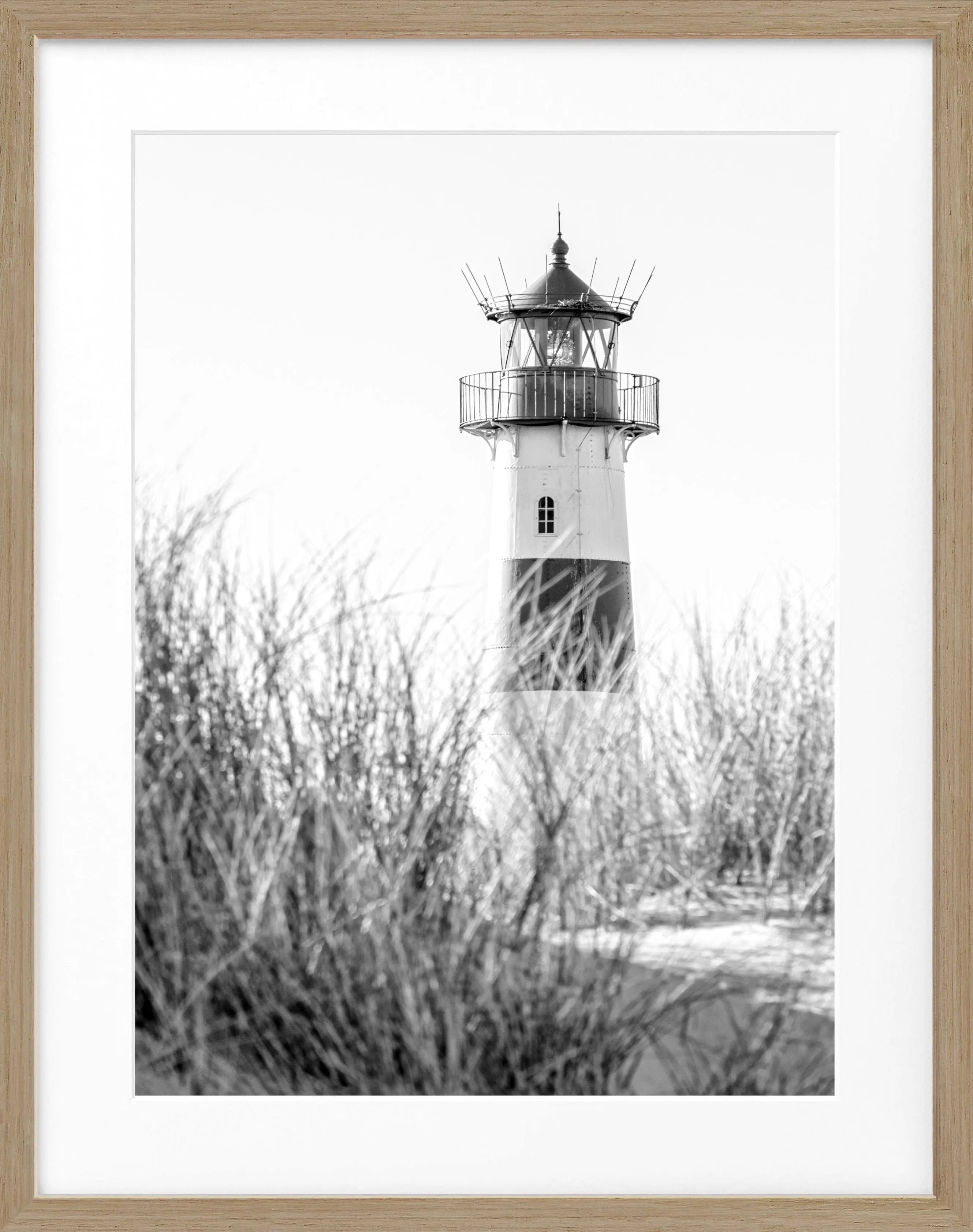 Poster mit Rahmen Sylt Leuchtturm ’List’ SY69 - Wandbilder