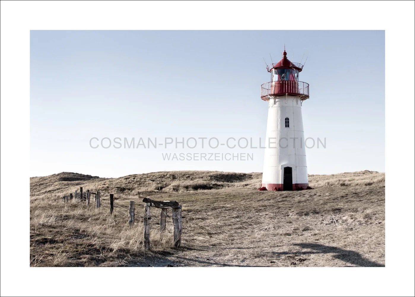 Poster / Print Sylt 'Vuurtorenlijst' SY74
