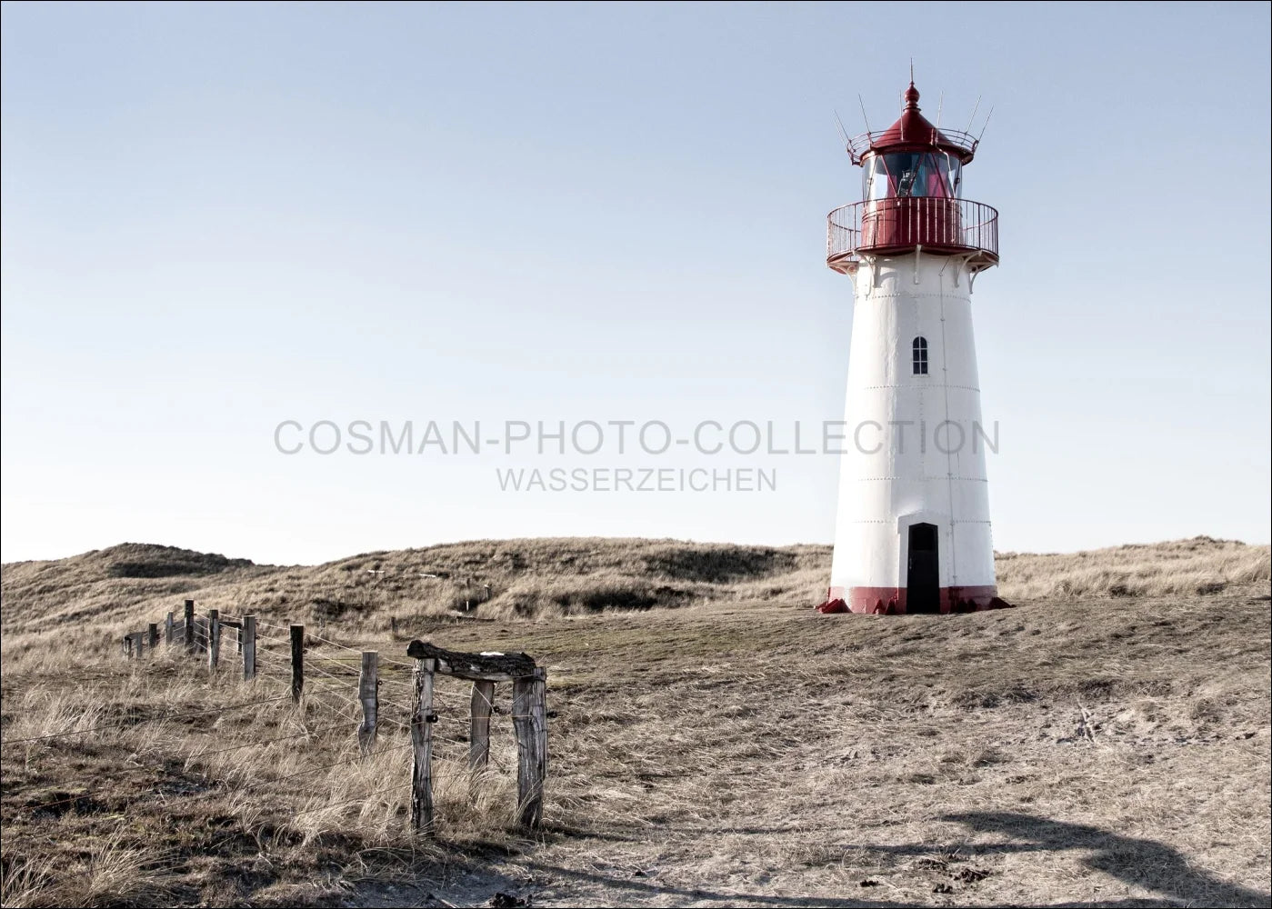Poster / Print Sylt 'Vuurtorenlijst' SY74