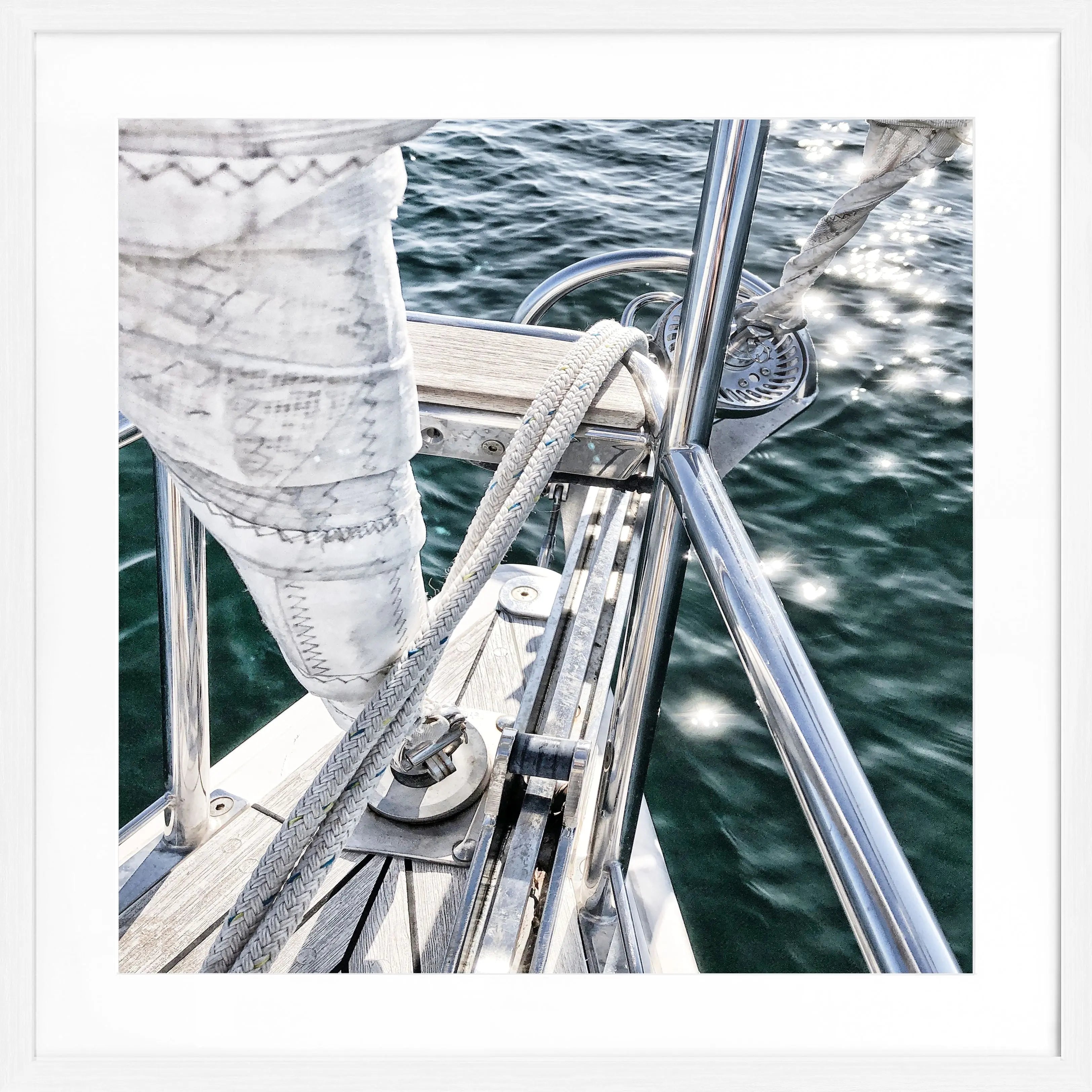 Poster mit Rahmen Segelboot SAIL03Q - Wandbilder