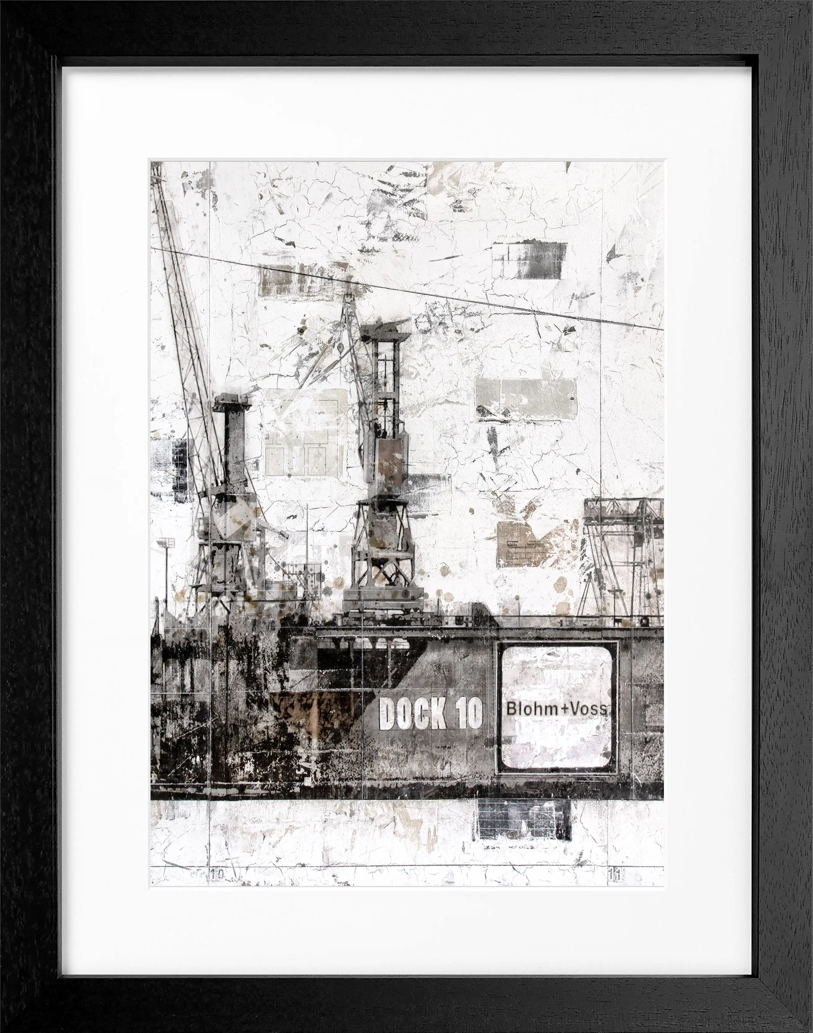 Poster mit Rahmen Hamburg Dock 10 GM09B - Wandbilder