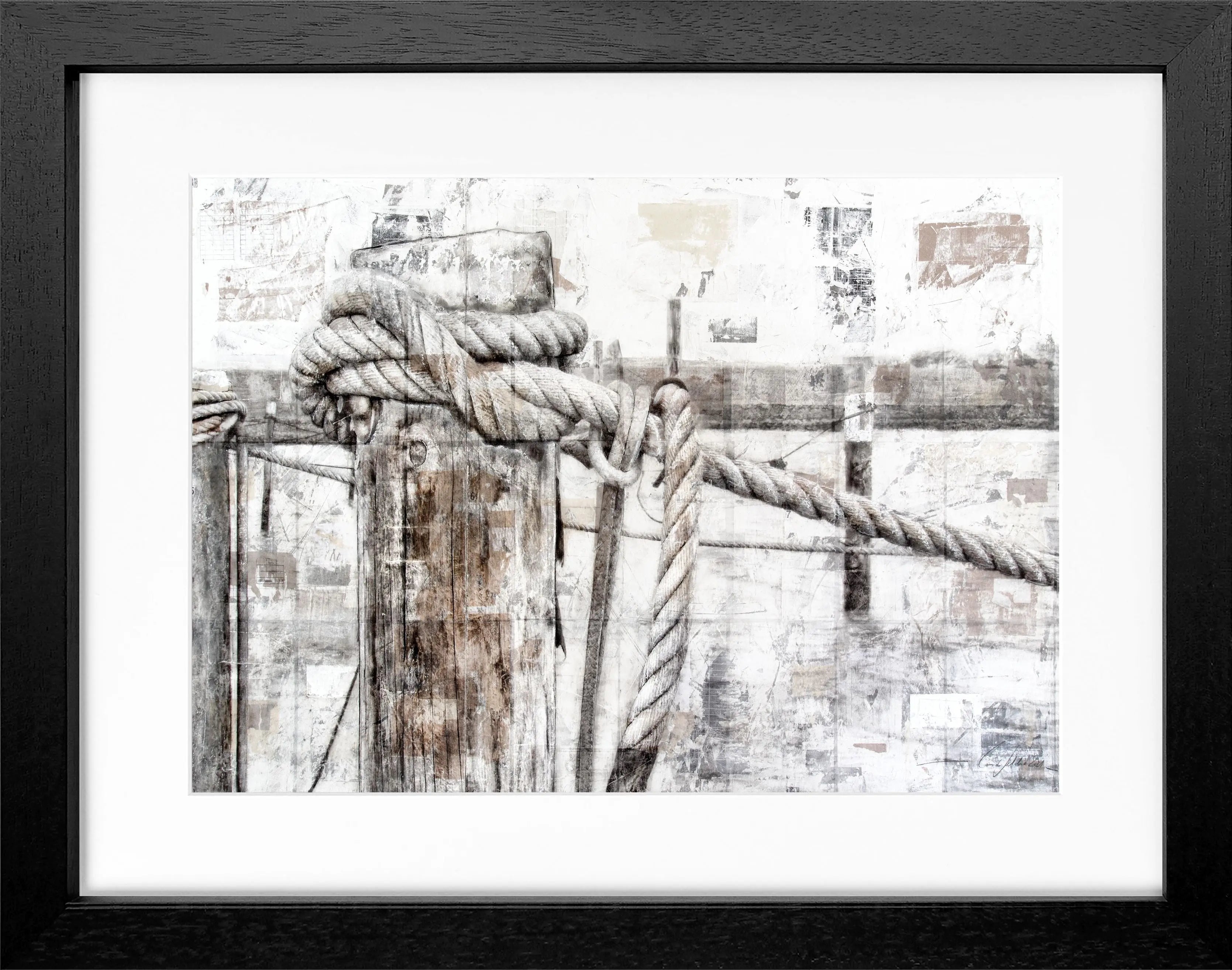 Poster mit Rahmen ’Poller’ Sylt GM67 - Wandbilder