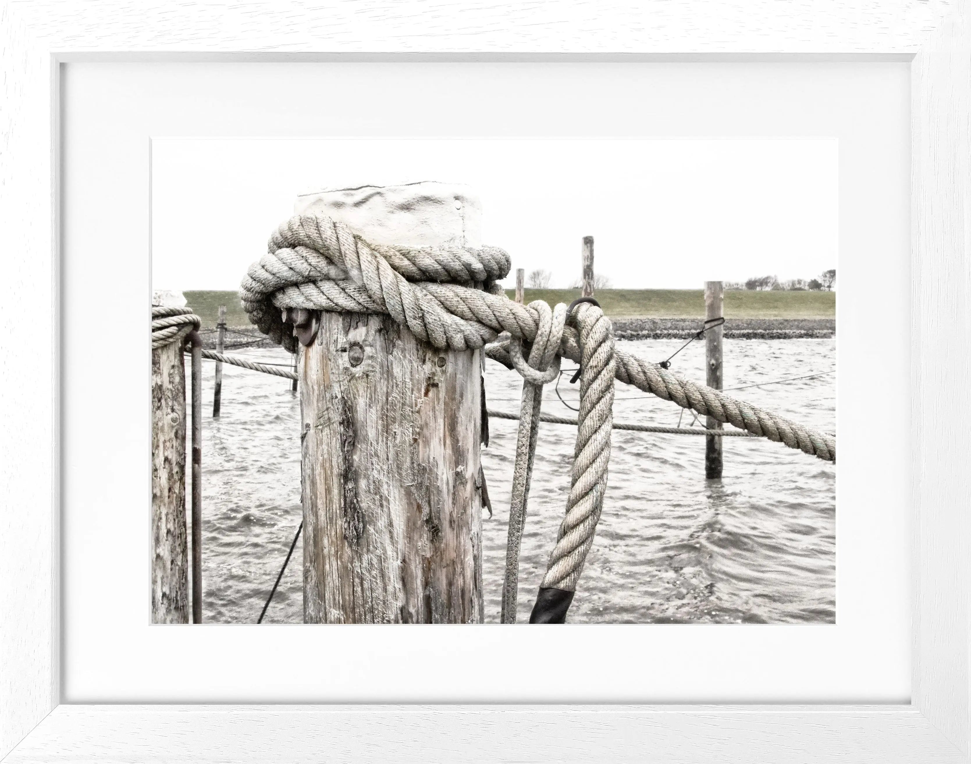 Poster mit Rahmen ’Poller’ Sylt SY67 - Wandbilder
