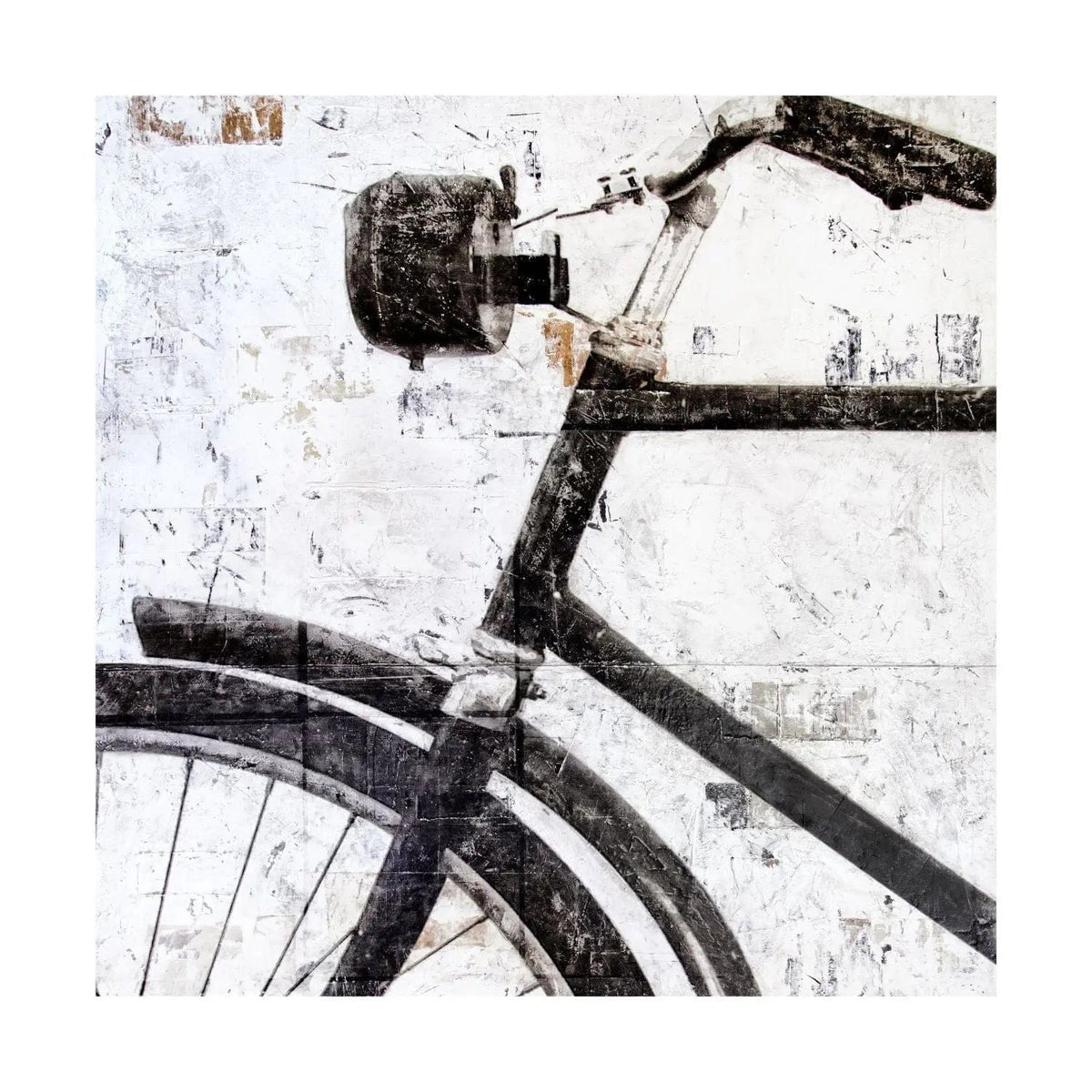 Hochwertiges Fahrrad-Poster von Cosman-Photocollection, 40x40cm, mit weißem Rand, Wanddekoration im Fotostil.