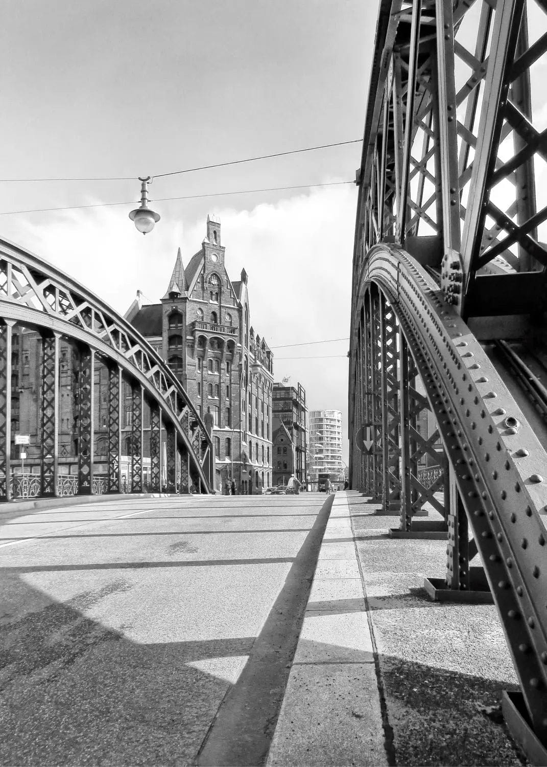 HH29 Hamburg Speicherstadt als Fine-Art Print in Schwarz-Weiß