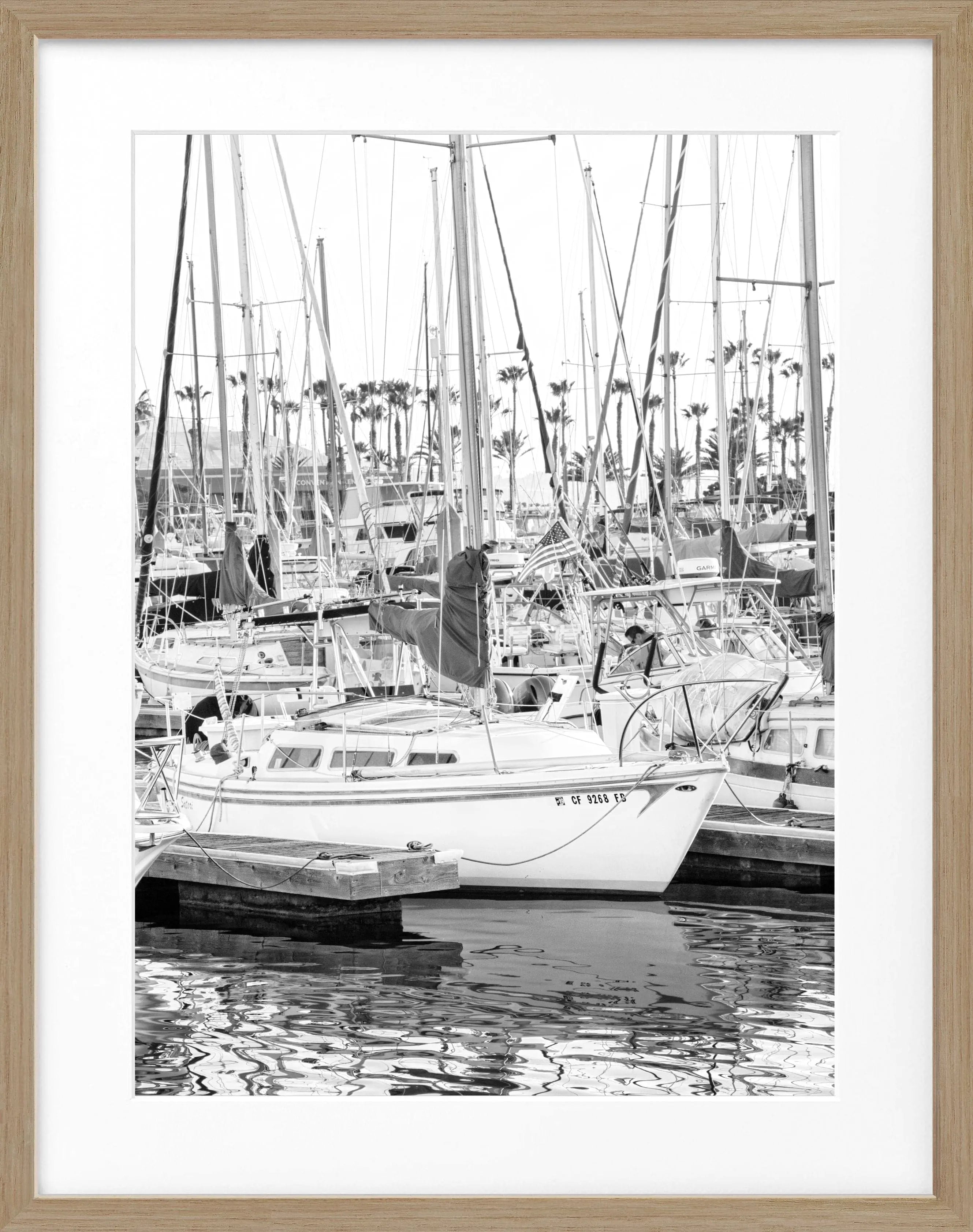 Poster mit Rahmen Kalifornien ’Boat’ K177 - Wandbilder