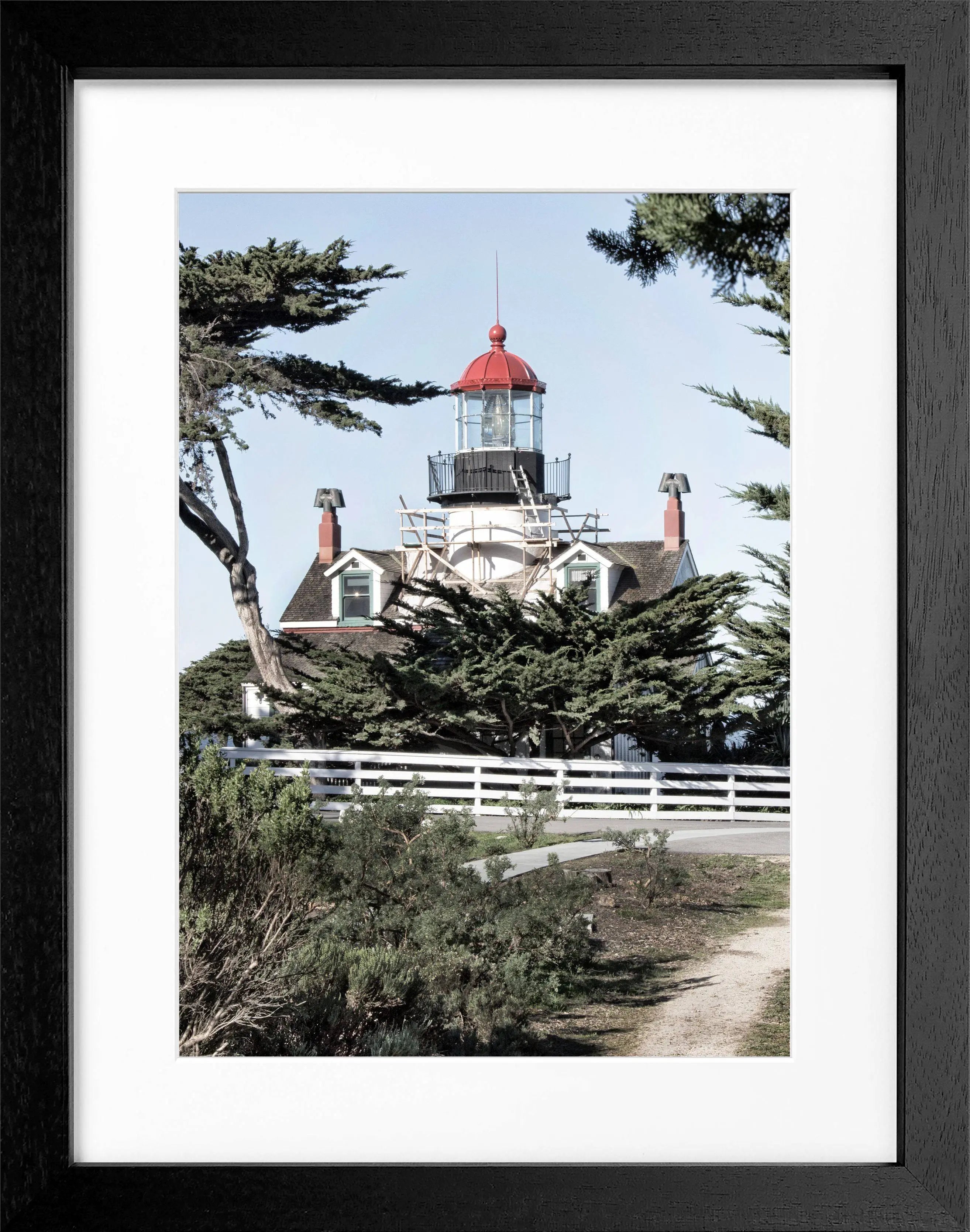 Poster mit Rahmen Kalifornien ’Lighthouse’ L09 - Wandbilder