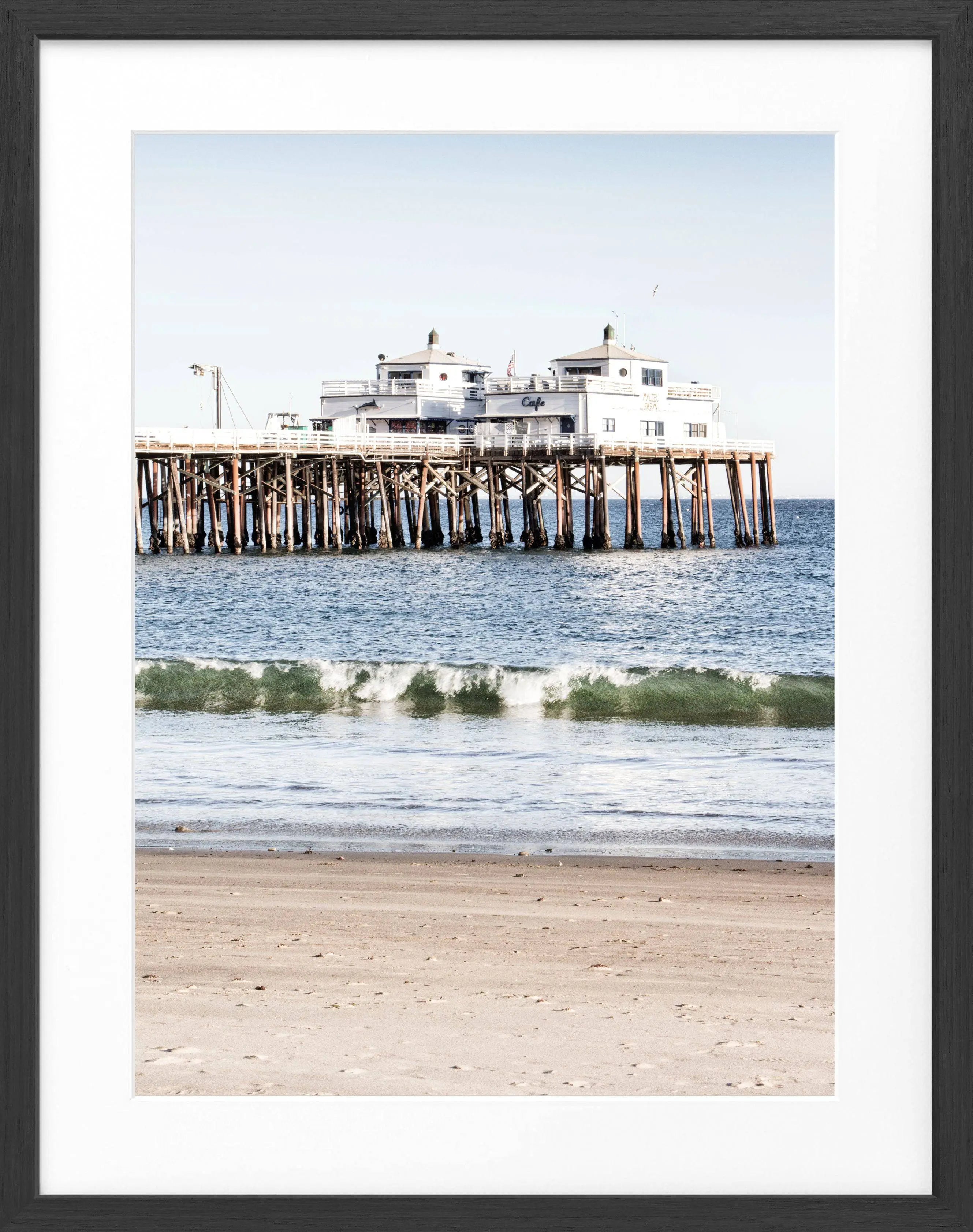 Poster mit Rahmen Kalifornien Malibu Beach ’Pier’ K87 by Cosman-Photocollection