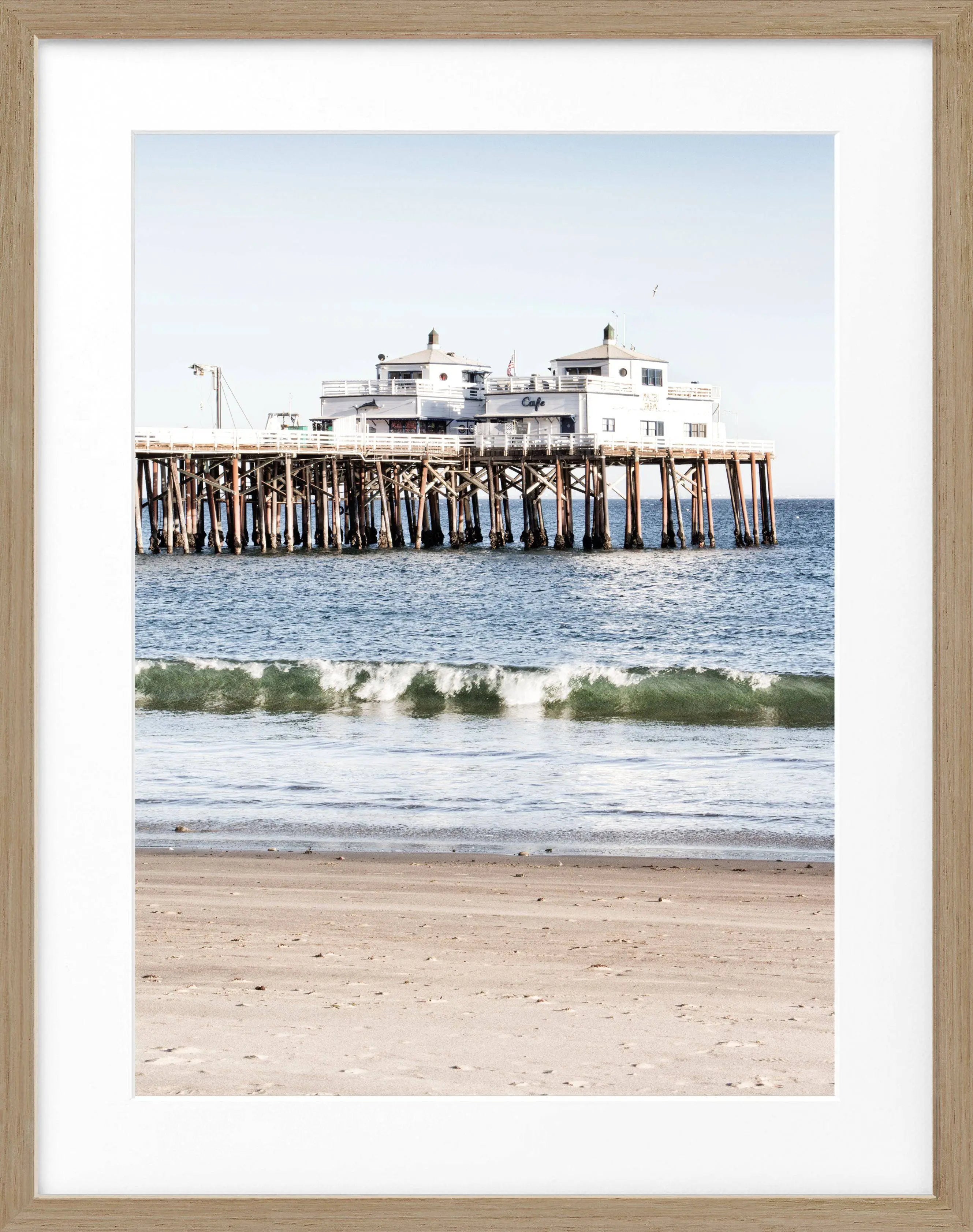 Poster mit Rahmen Kalifornien Malibu Beach ’Pier’ K87