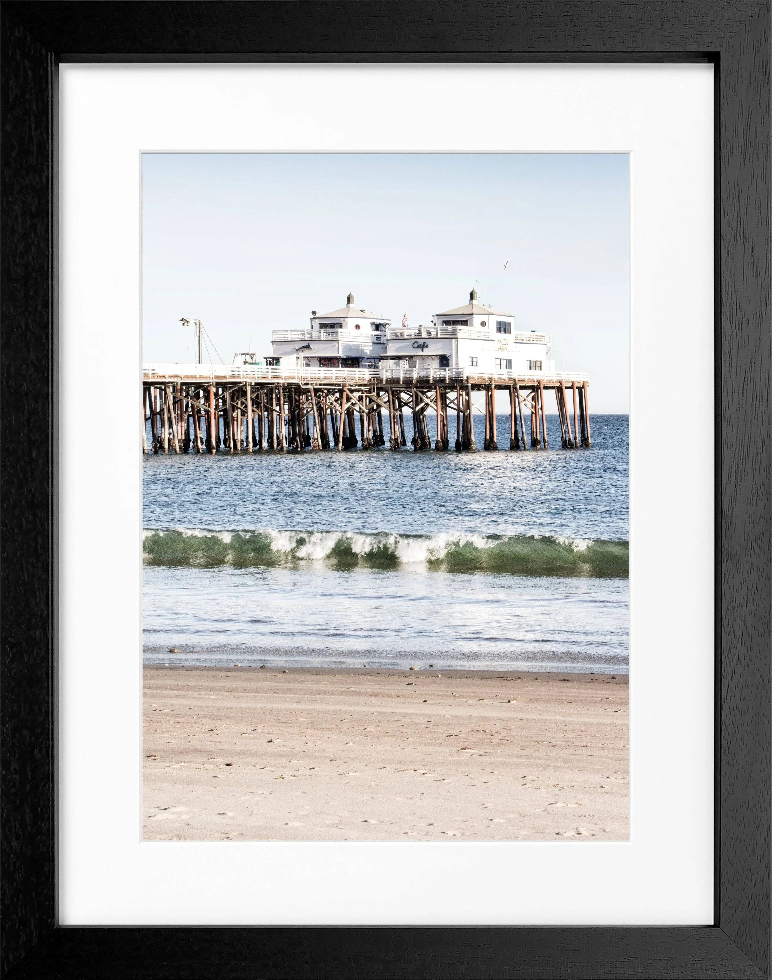 Poster mit Rahmen Kalifornien Malibu Beach ’Pier’ K87