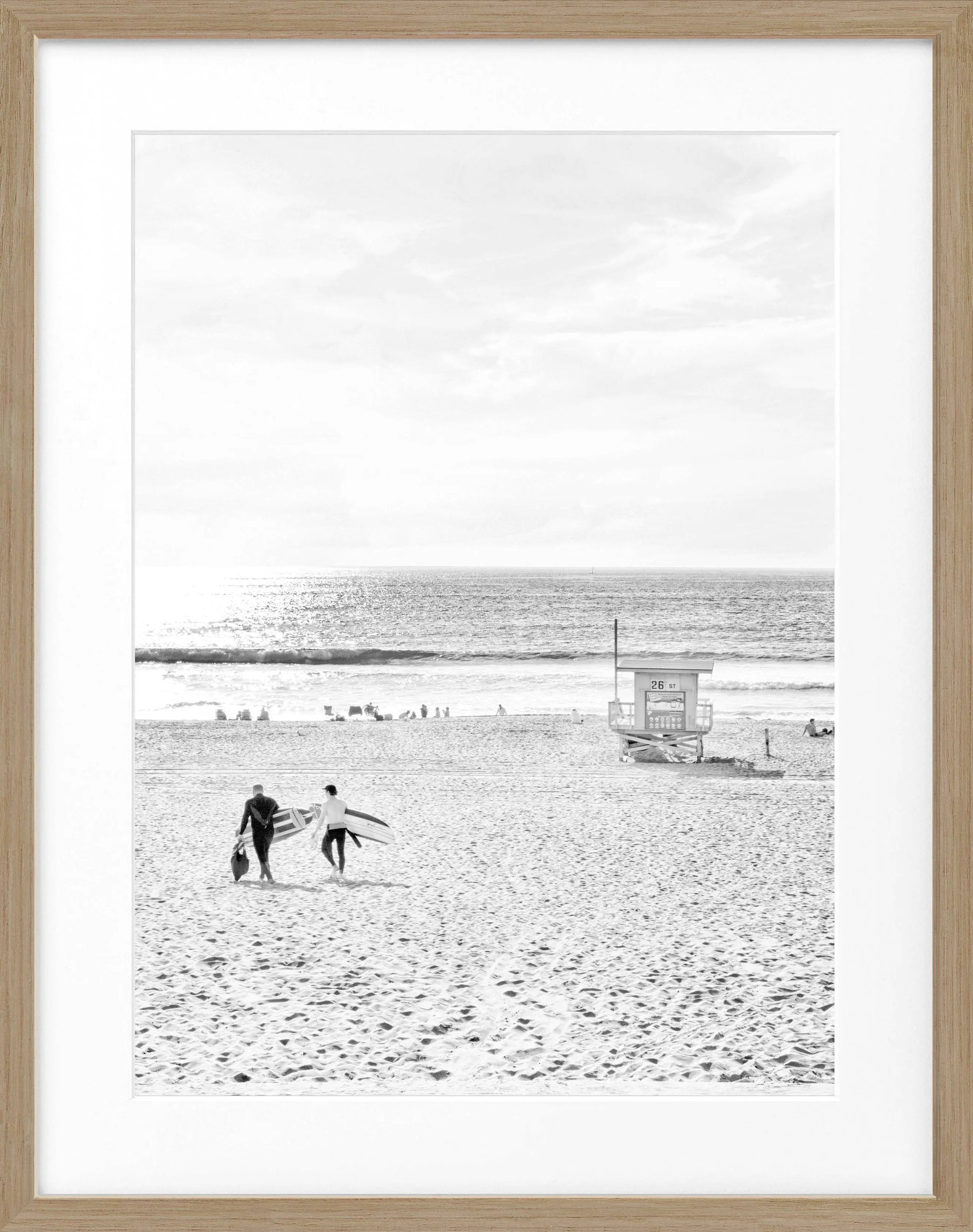 Poster mit Rahmen Kalifornien Manhattan Beach K183