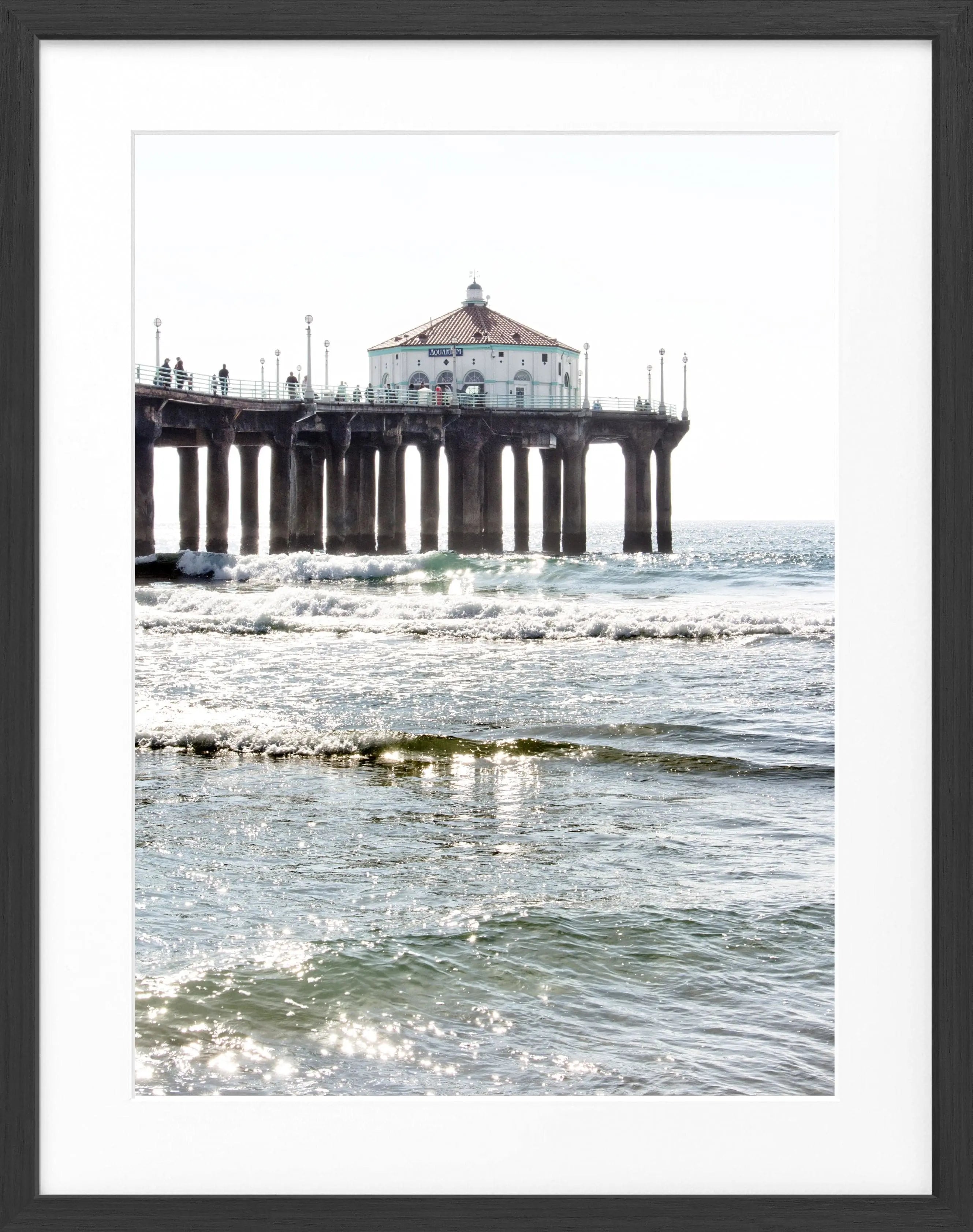 Poster mit Rahmen Kalifornien Manhattan Beach ’Pier’ K189