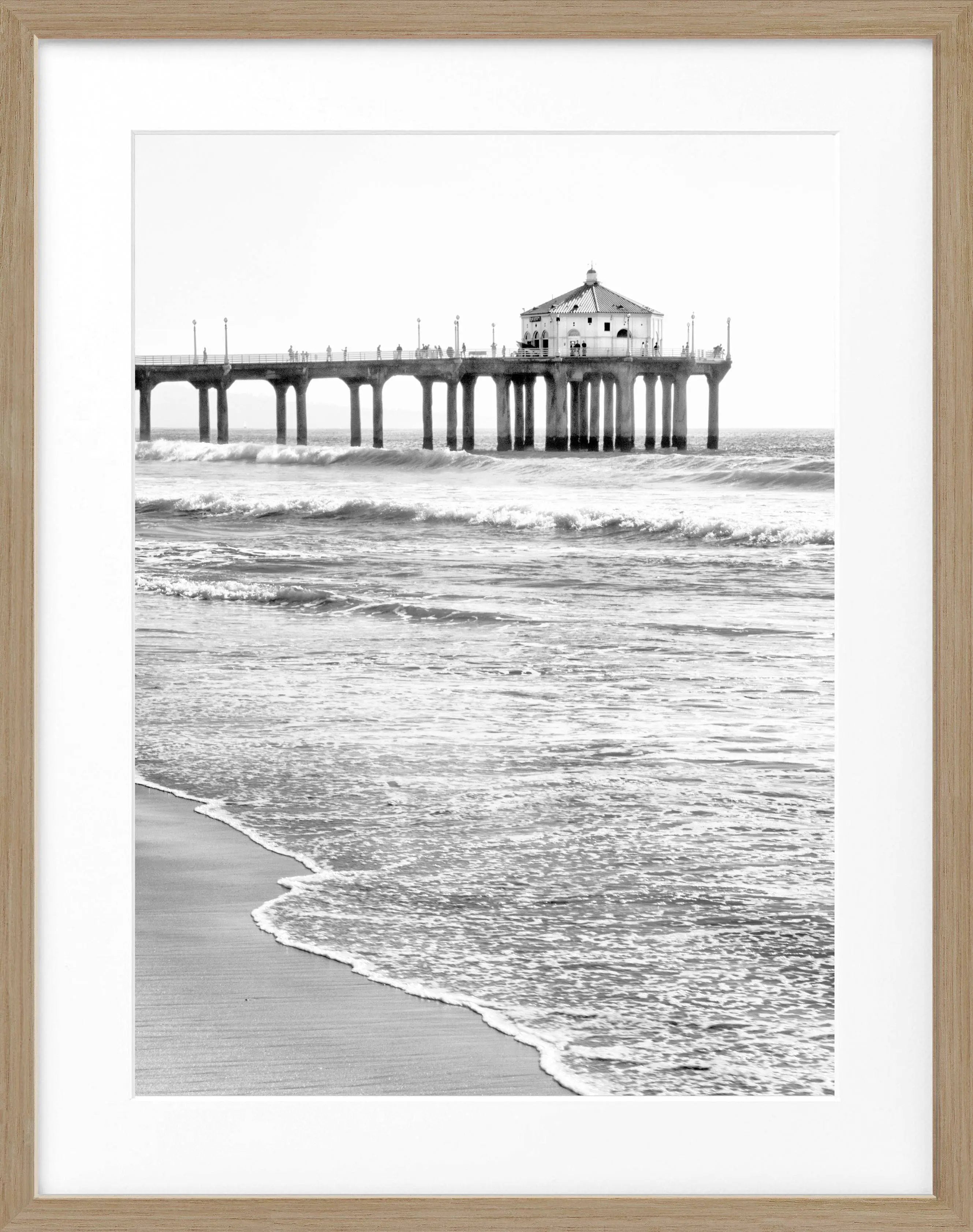 Poster mit Rahmen Kalifornien Manhattan Beach ’Pier’ K190