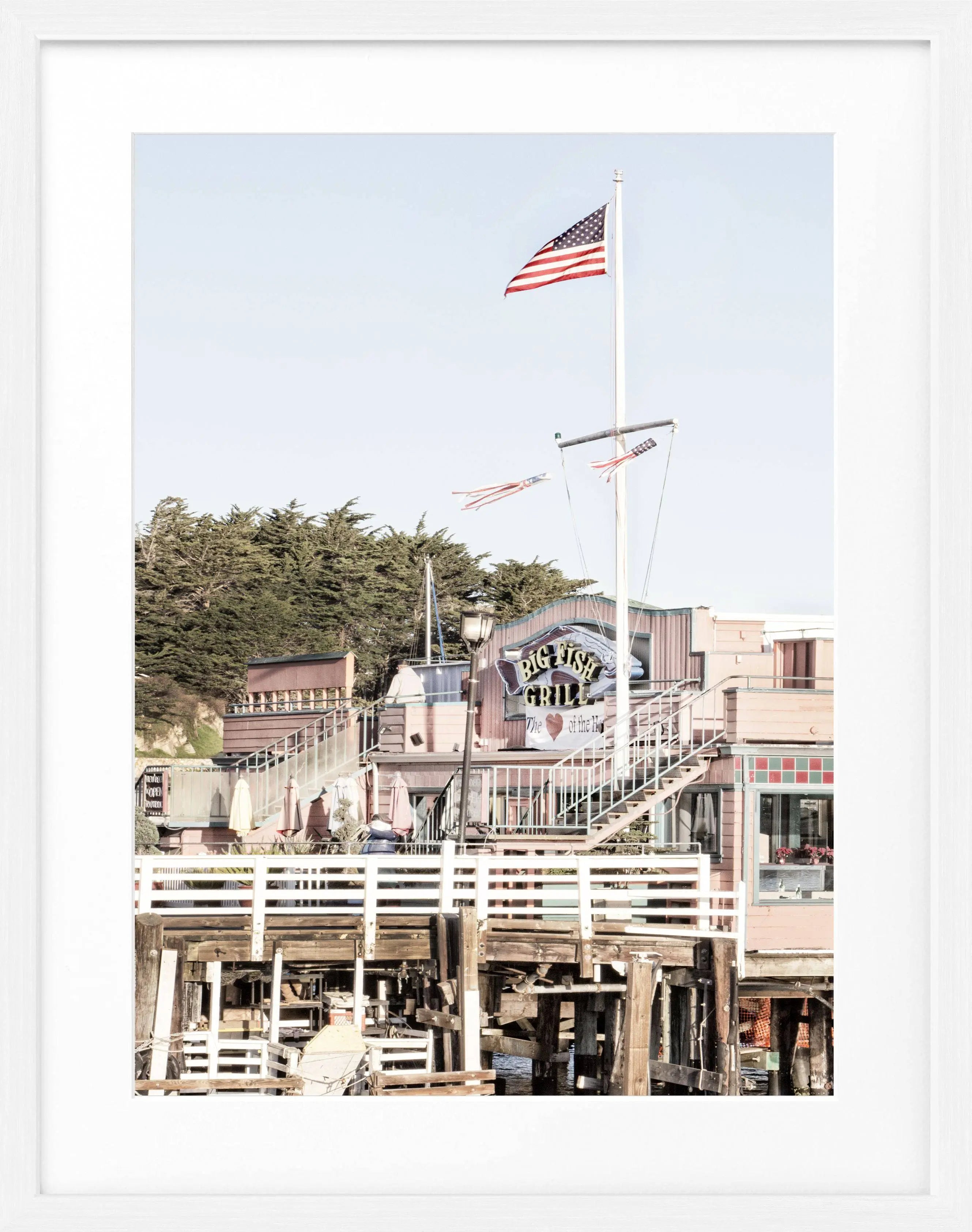 Poster mit Rahmen Kalifornien Monterey K10 - Wandbilder