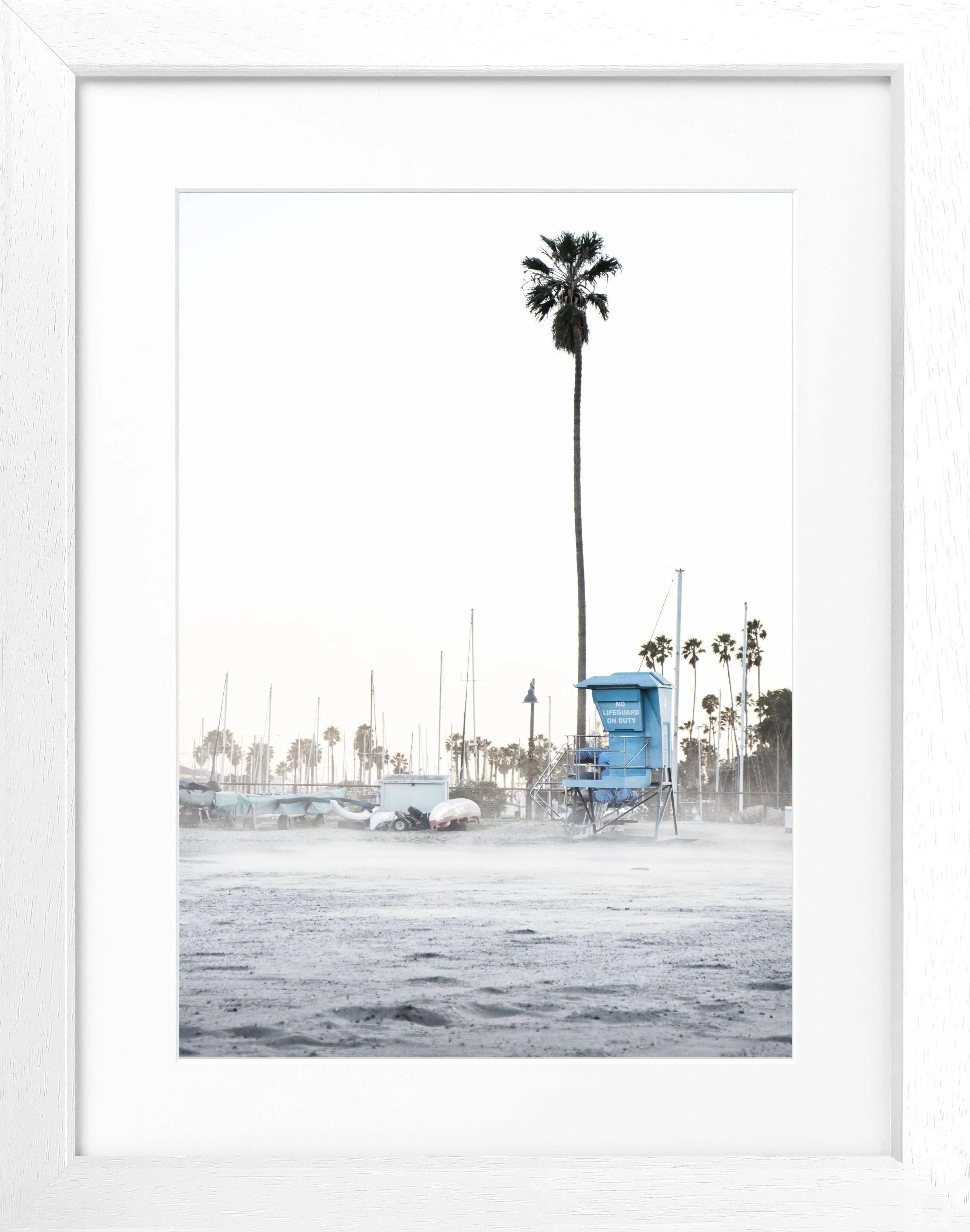 Poster mit Rahmen Kalifornien Santa Barbara ’Beach’ K22