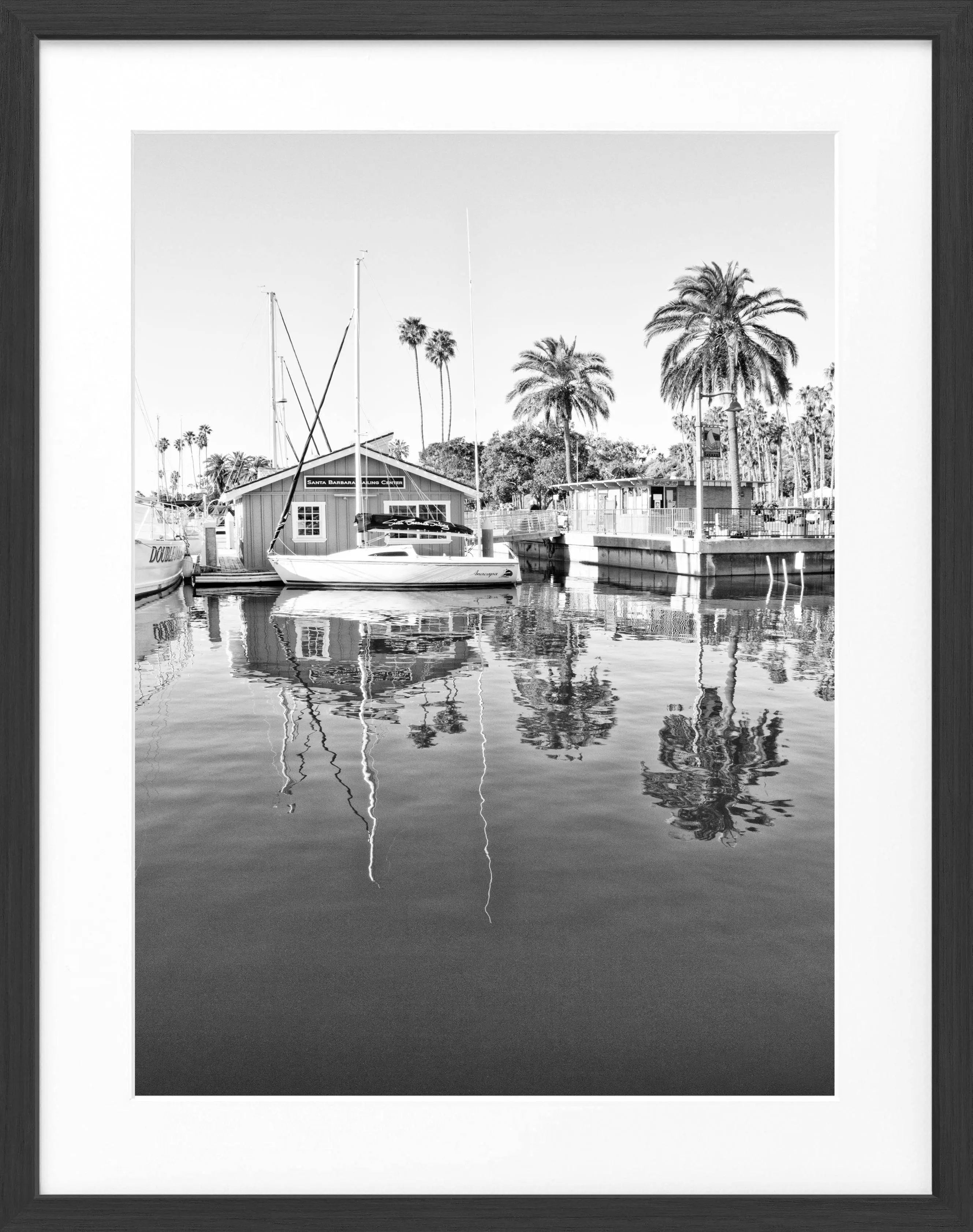 Poster mit Rahmen Kalifornien Santa Barbara ’Boat House’