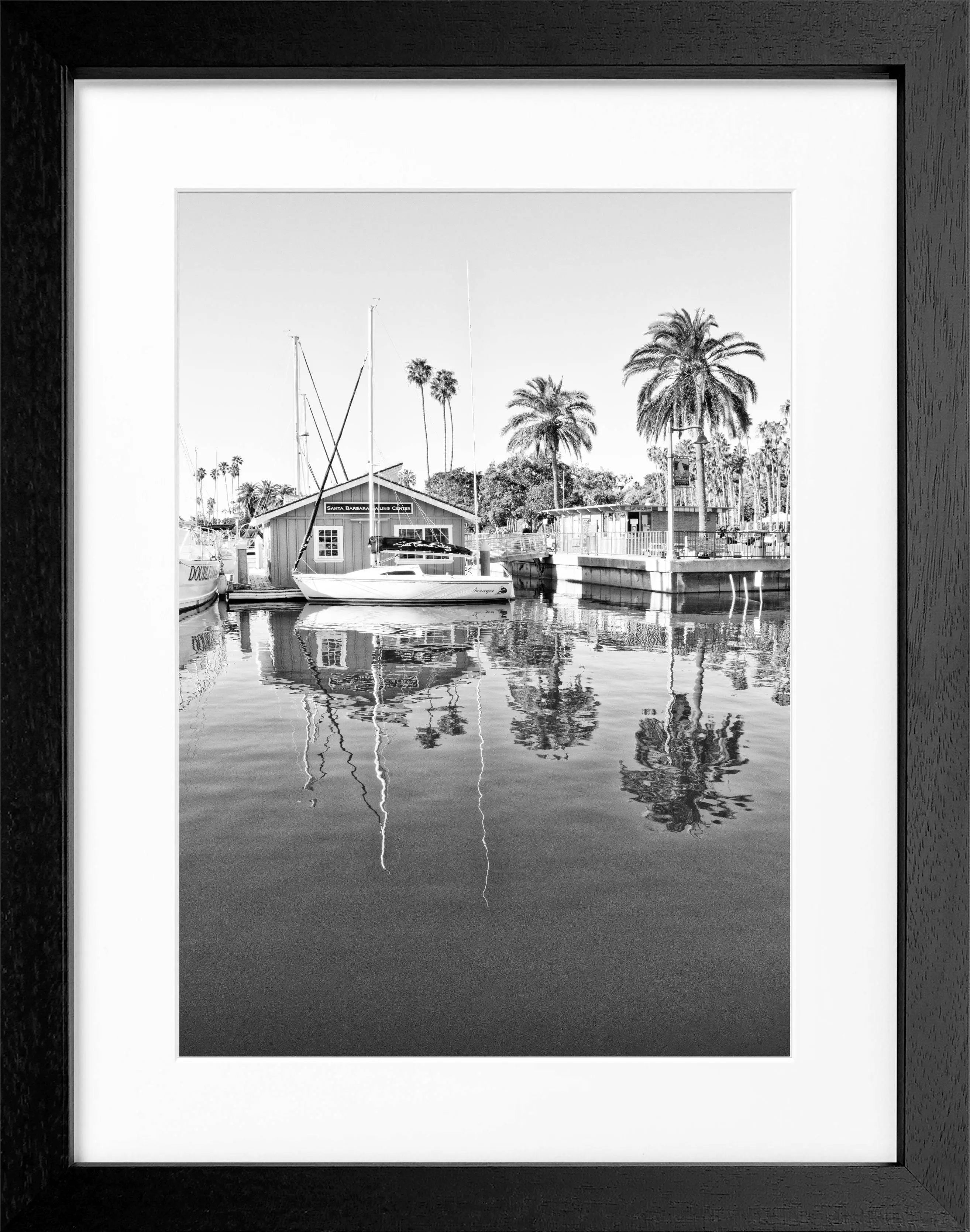 Poster mit Rahmen Kalifornien Santa Barbara ’Boat House’